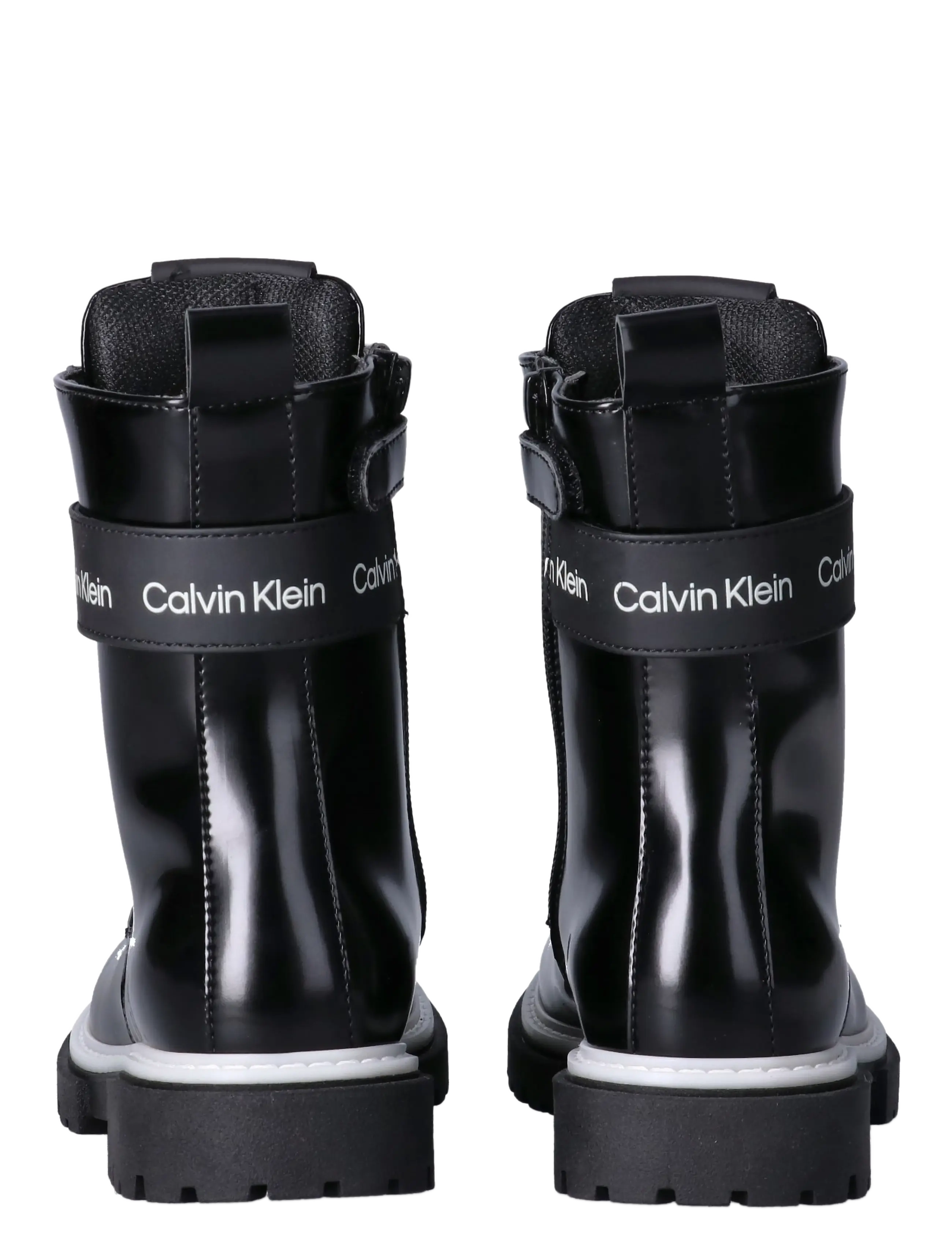 Calvin Klein - LACE-UP BOOTIE BLACK - stövlar & kängor - black - 4
