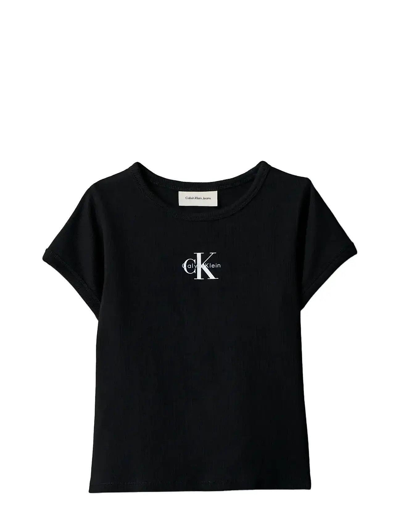 Calvin Klein | Monologo Rib Baby Tee Ss | 128