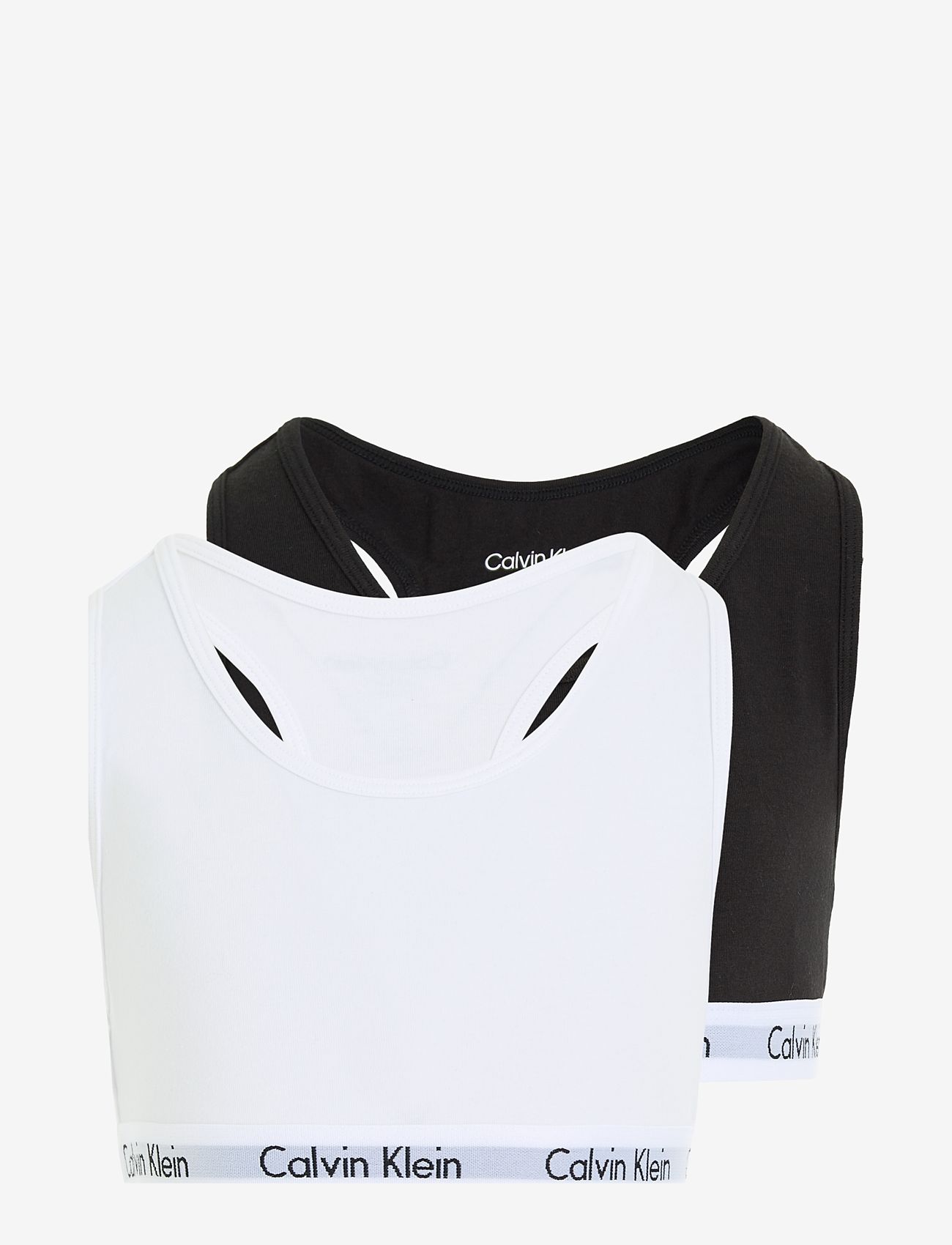 Calvin Klein - 2PK BRALETTE - alhaisimmat hinnat - white/black - 0