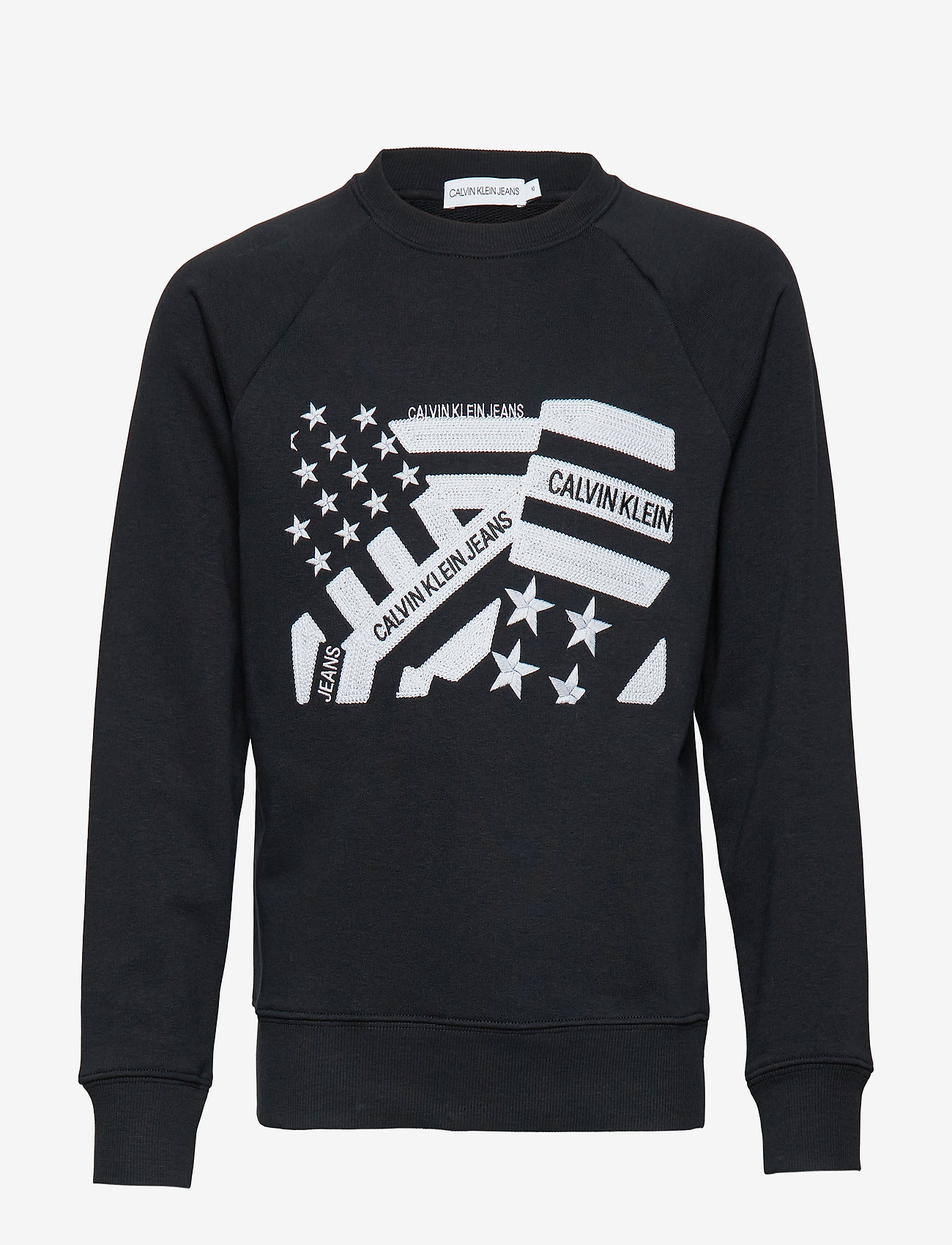 Calvin Klein - FLAG EMBROIDERY SWEA - black - 0