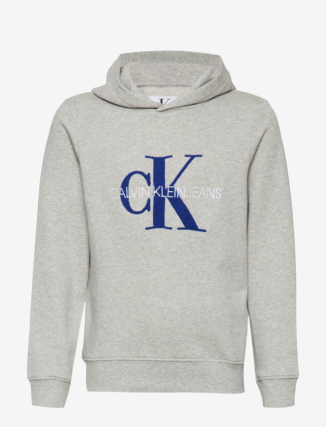 Calvin Klein - MONOGRAM TERRY HOODI - light grey heather - 0