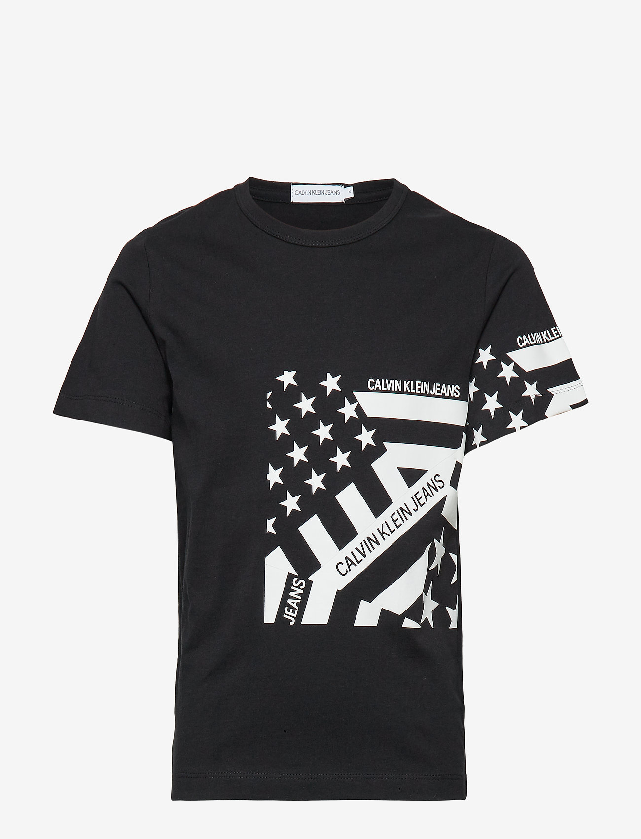 Calvin Klein - FLAG PRINT OCO TEE - black - 0