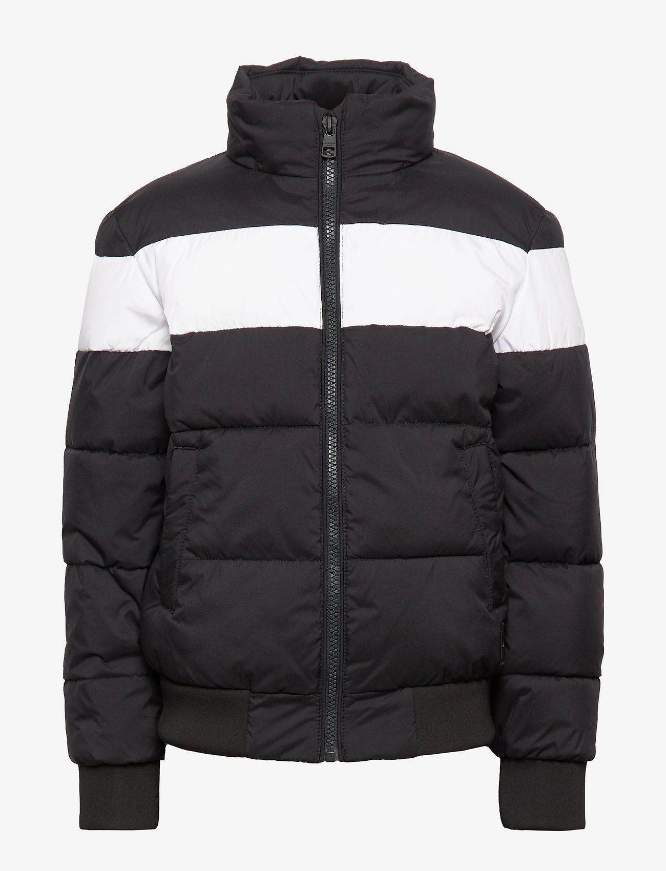 Calvin Klein - COLOUR BLOCK PUFFER BOMBER - black - 1