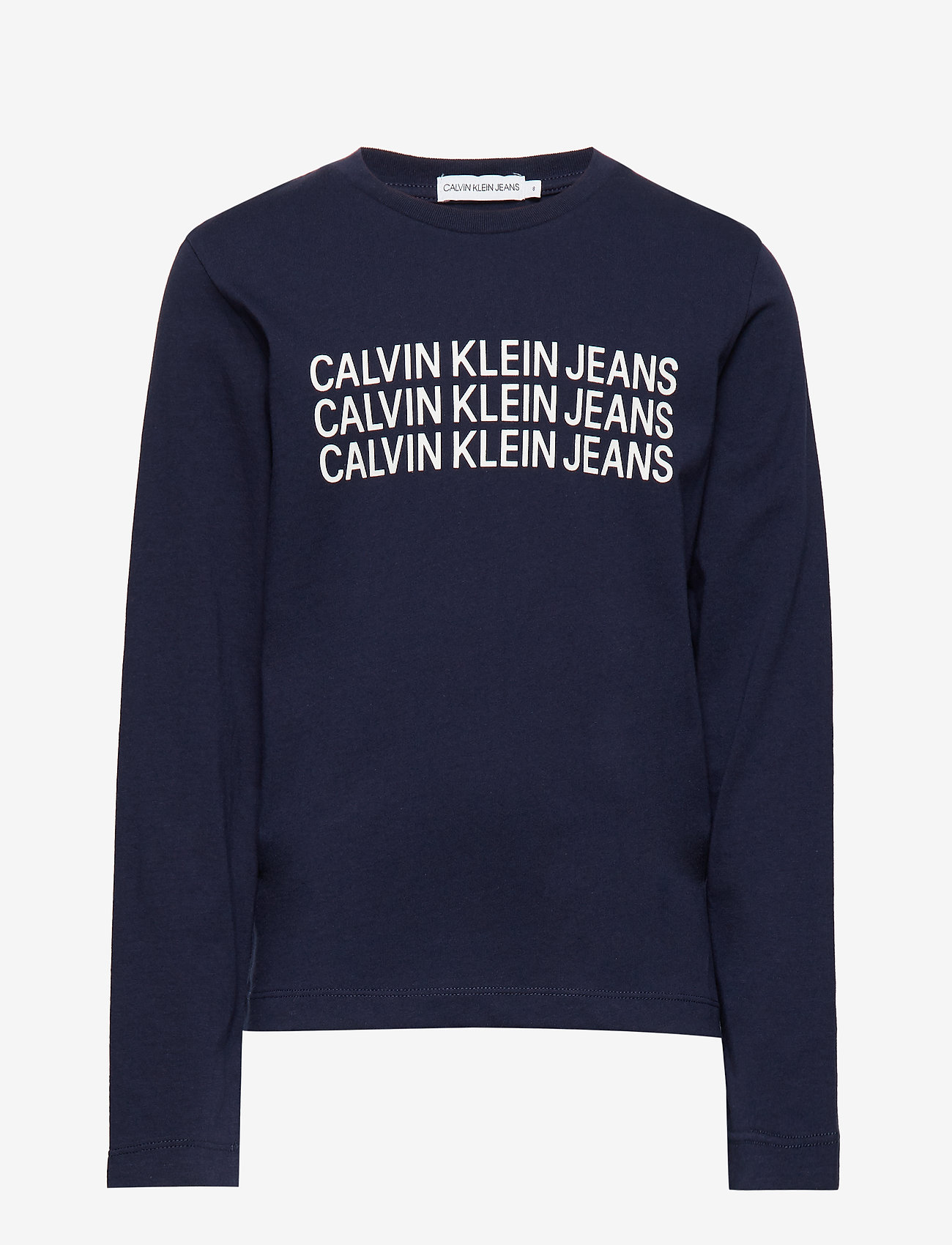 Calvin Klein - TRIPLE LOGO LS T-SHIRT - peacoat - 0