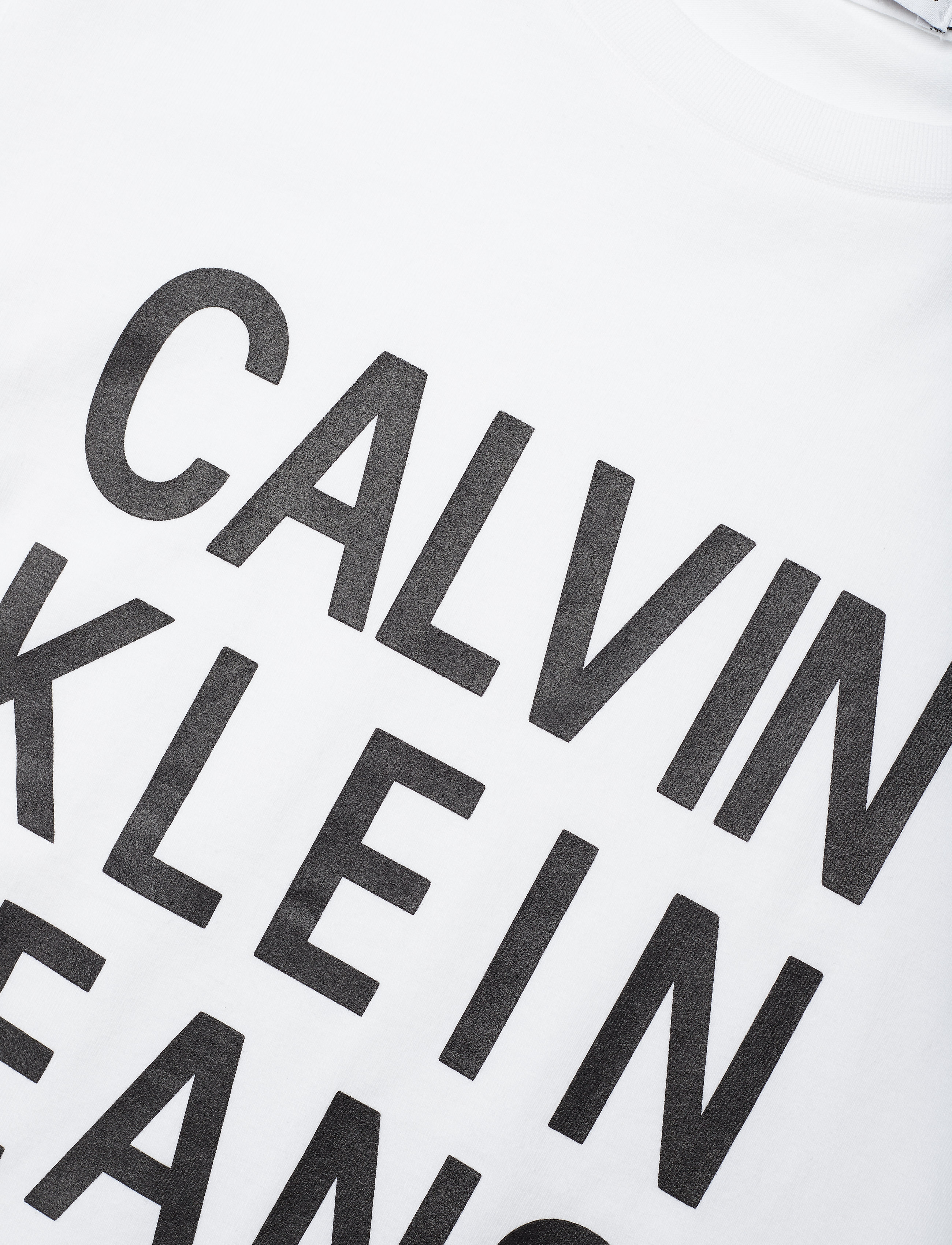 Calvin Klein - CKJ LOGO SS T-SHIRT - bright white - 2