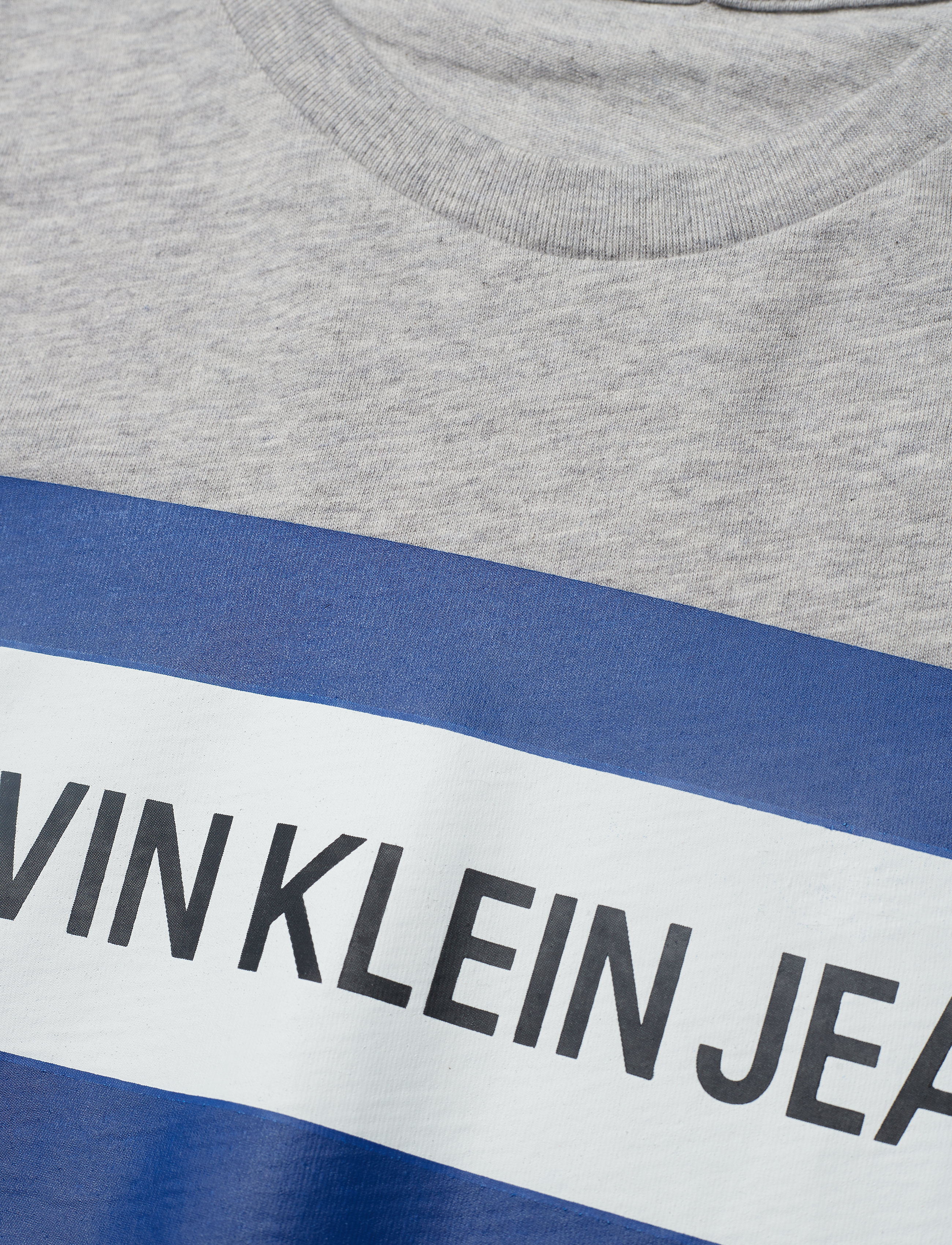 Calvin Klein - BOX LOGO SS T-SHIRT - light grey heather - 2