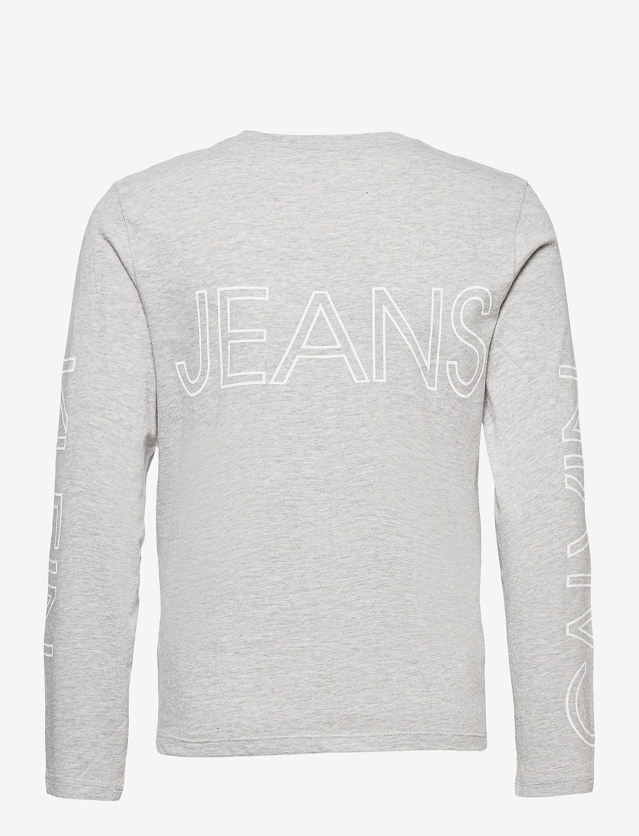 Calvin Klein - LOGO COLOUR BLOCK LS T-SHIRT - light grey heather - 1