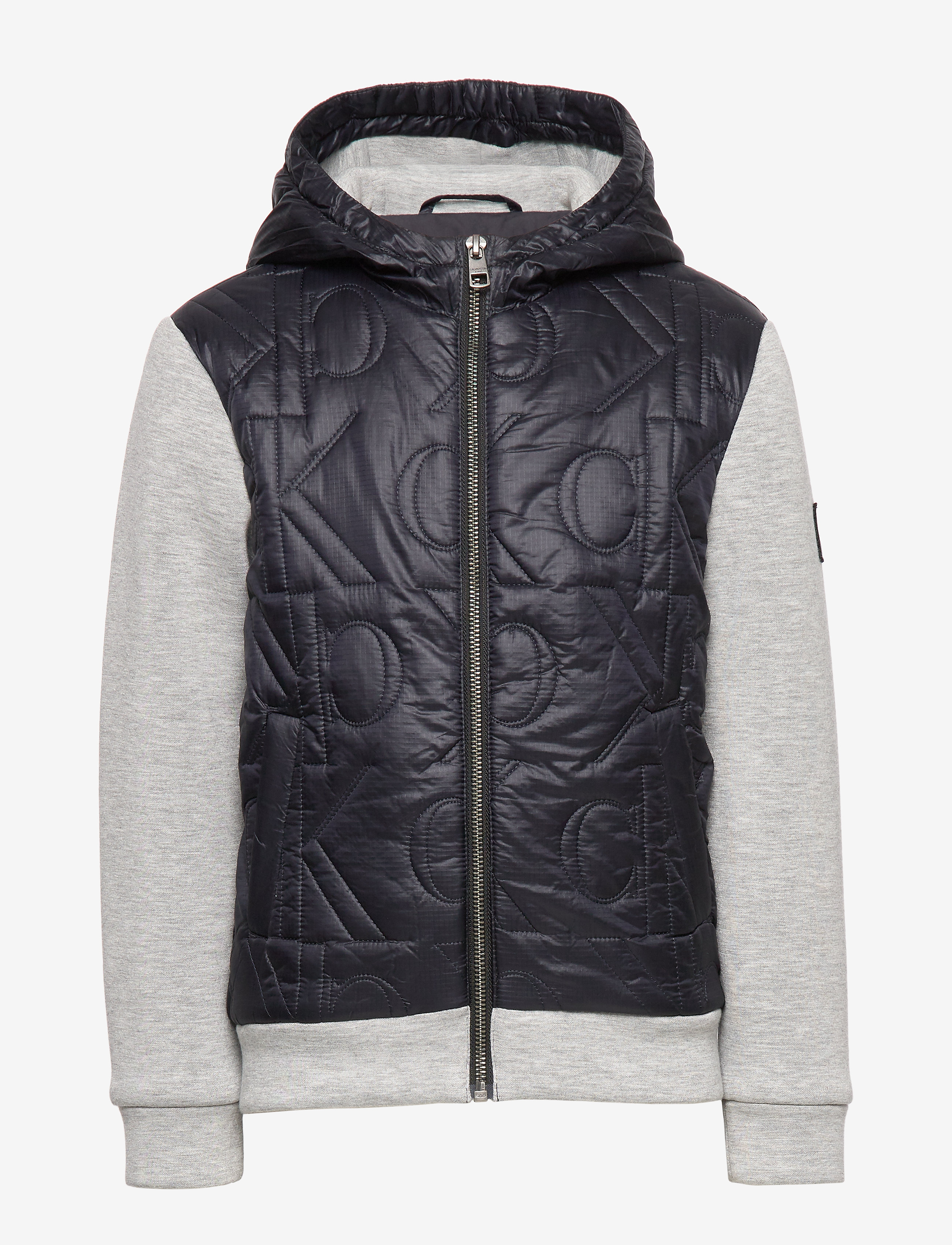 Calvin Klein - MIX MEDIA MONOGRAM QUILT JACKET - ck black - 1