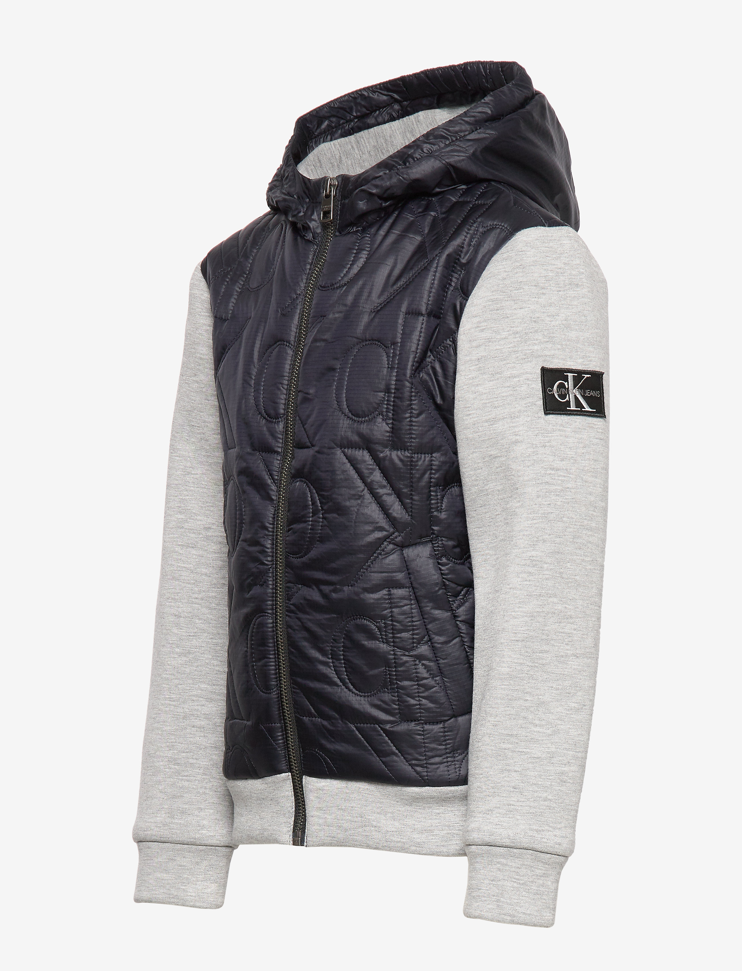 Calvin Klein - MIX MEDIA MONOGRAM QUILT JACKET - ck black - 3