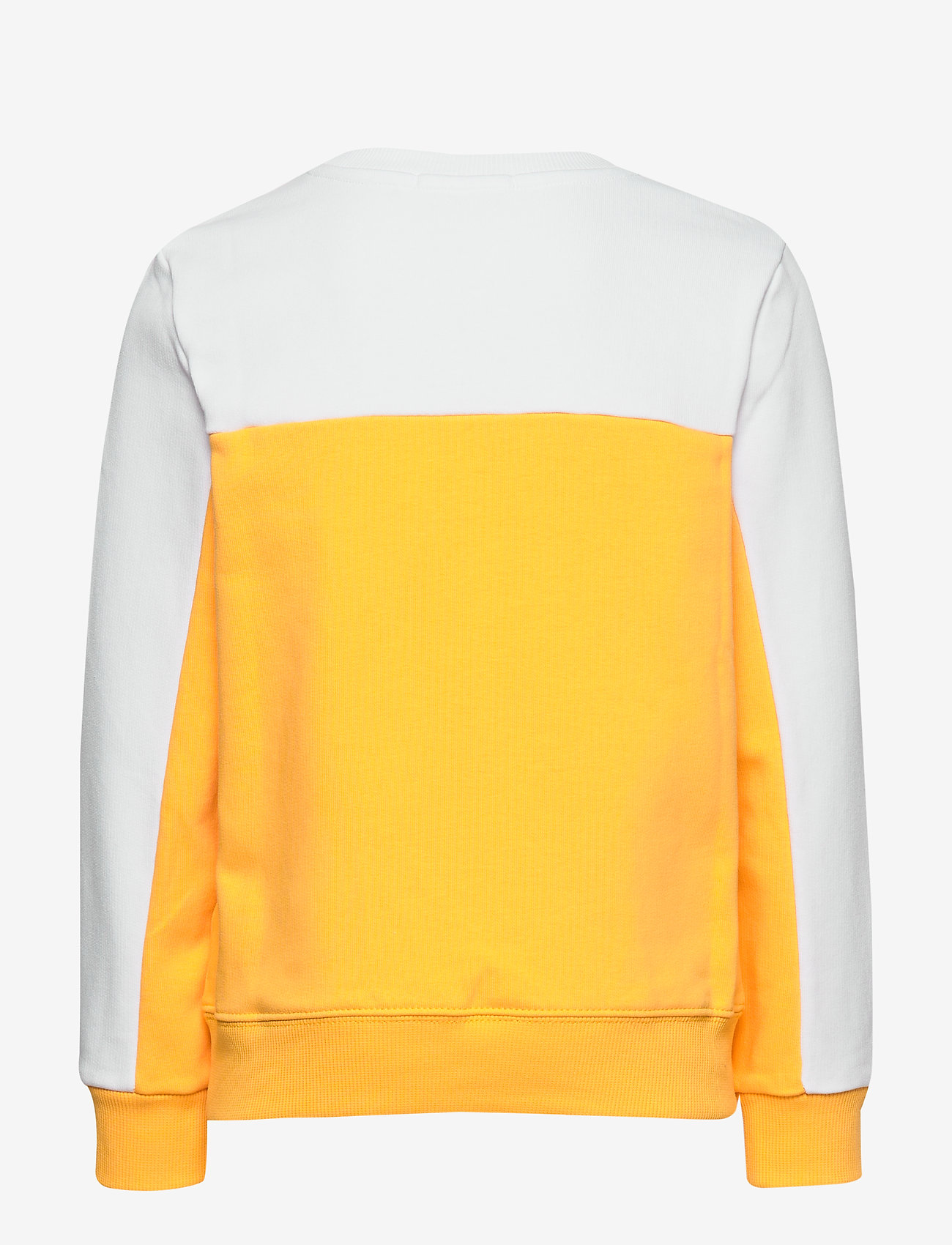 Calvin Klein - COLOUR BLOCK MONOGRAM SWEATSHIRT - warm yellow - 1