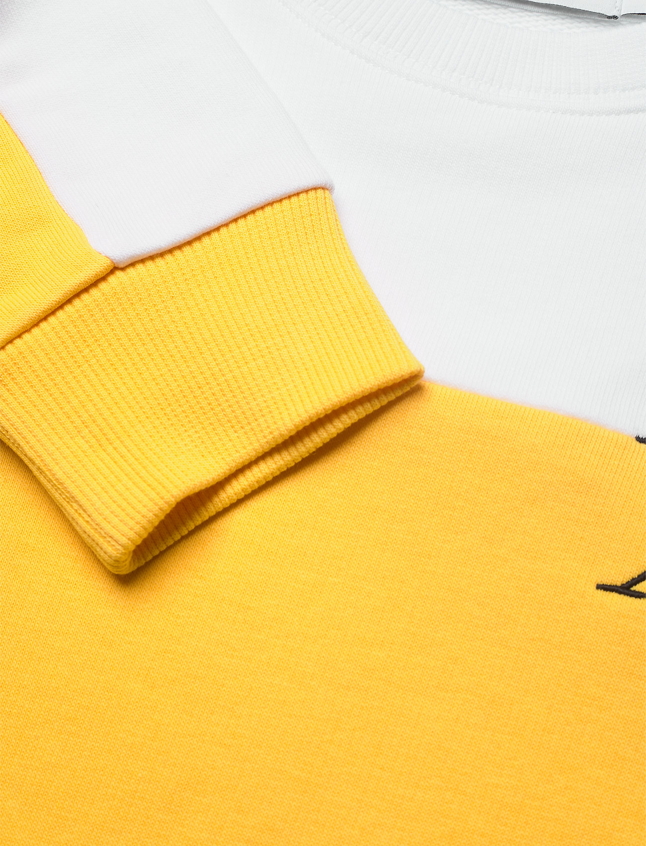 Calvin Klein - COLOUR BLOCK MONOGRAM SWEATSHIRT - warm yellow - 2