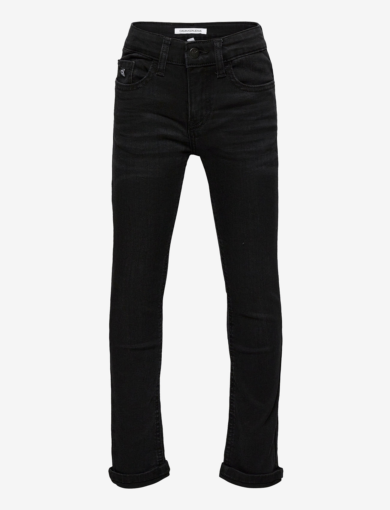 Calvin Klein - SLIM CHALK BLACK STRETCH - chalk black stretch - 0