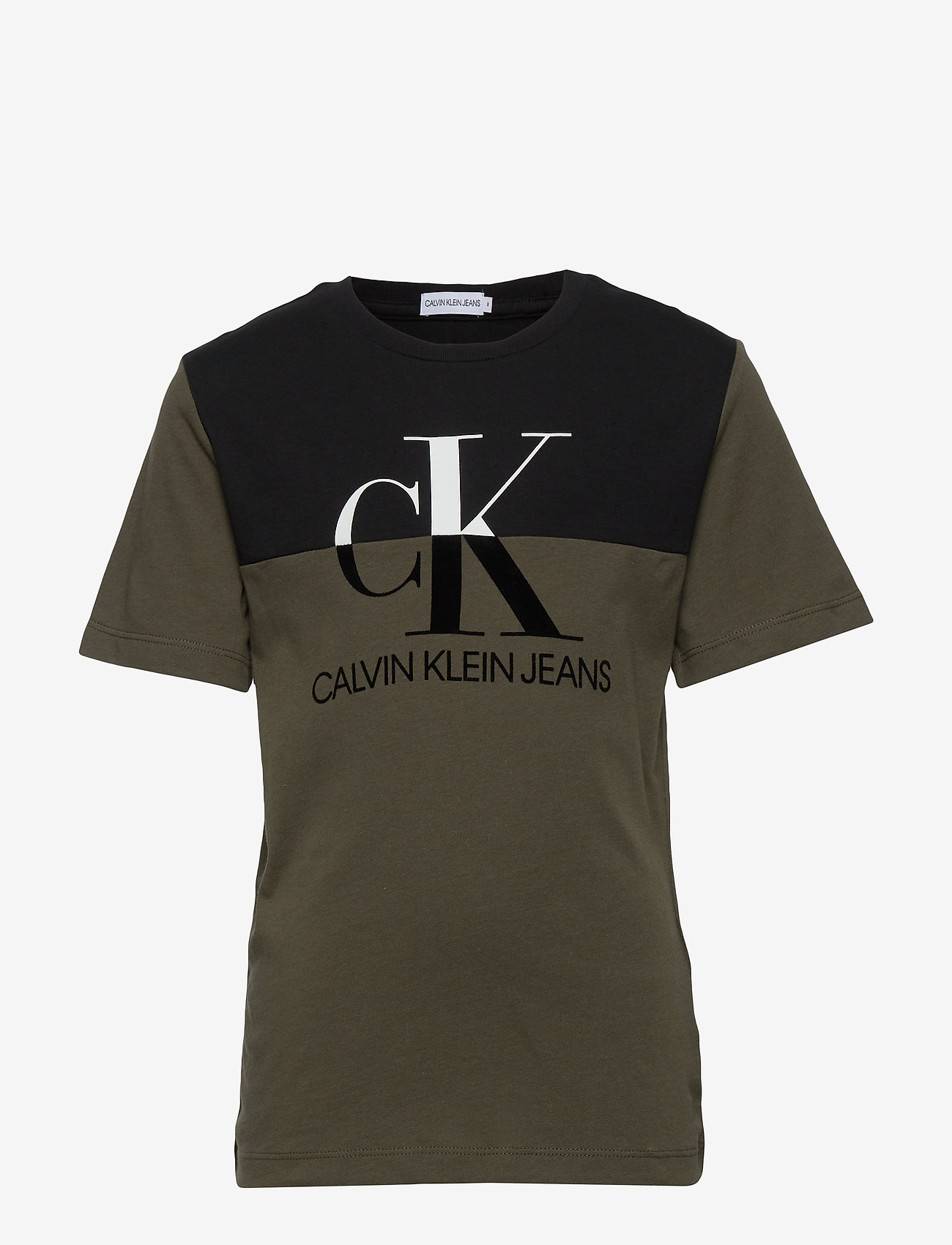 MONOGRAM COLOURBLOCK T-SHIRT - GRAPE LEAF