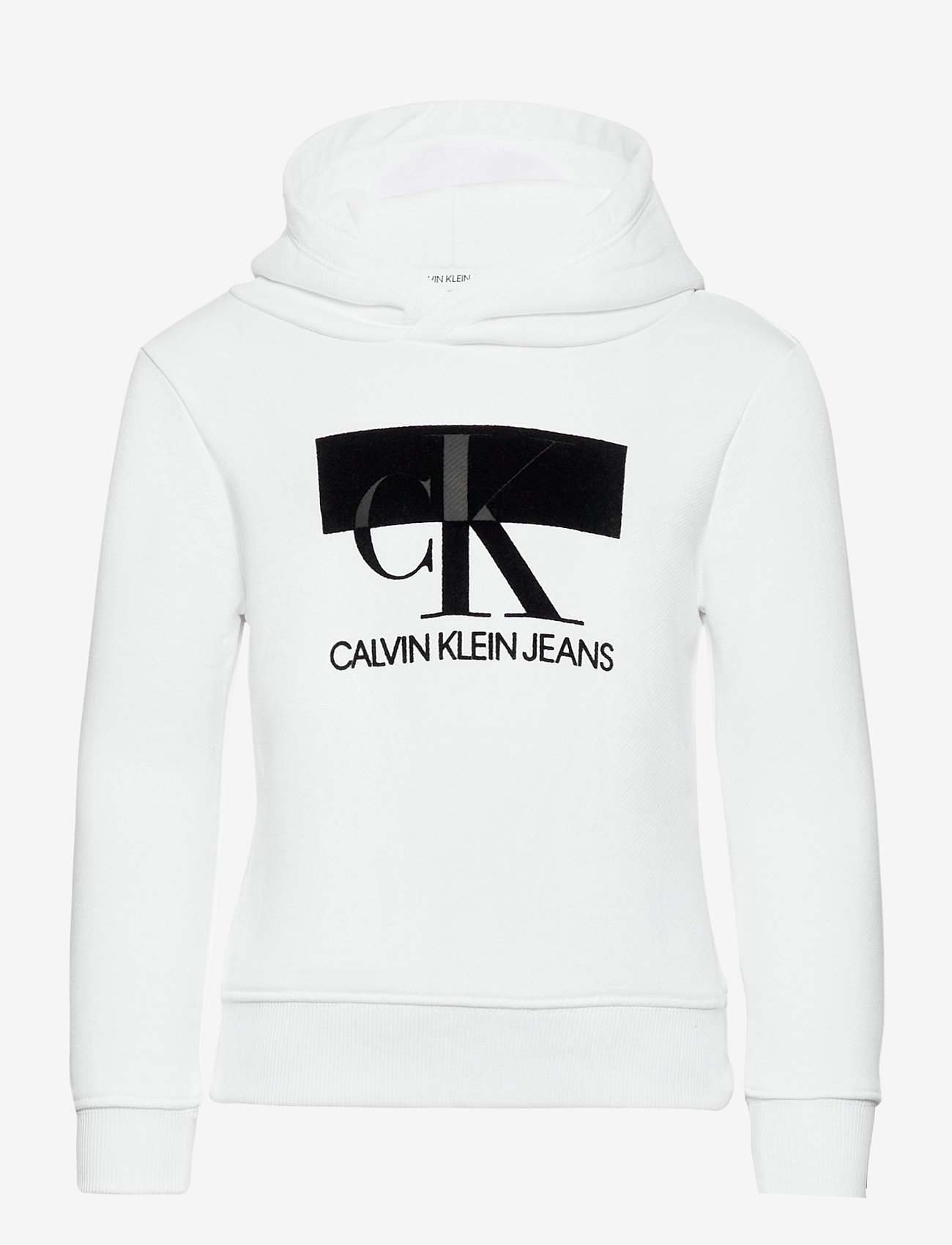 Calvin Klein - MONOGRAM BLOCK HOODIE - bright white - 0