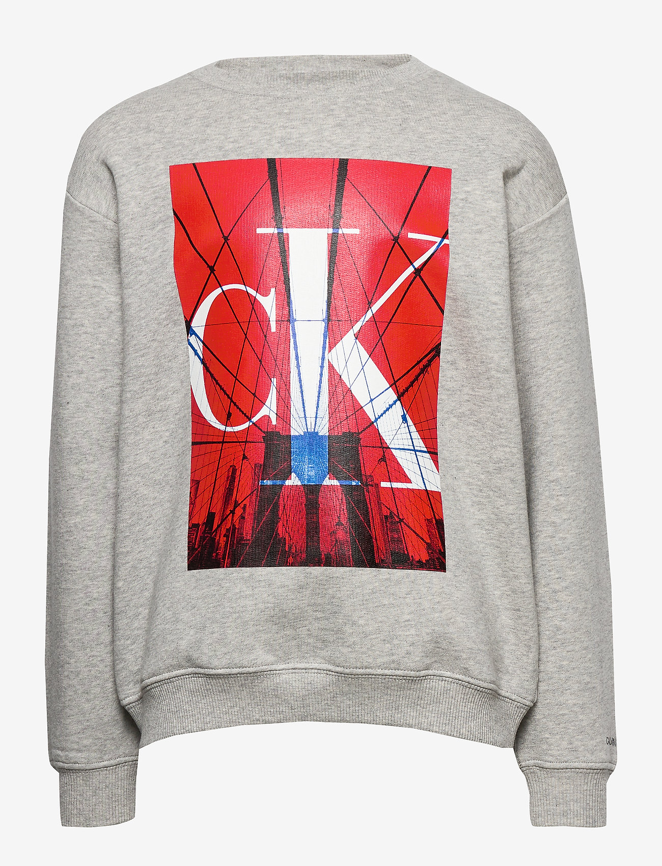 Calvin Klein - MONOGRAM CITY PRINT SWEATSHIRT - light grey heather - 0