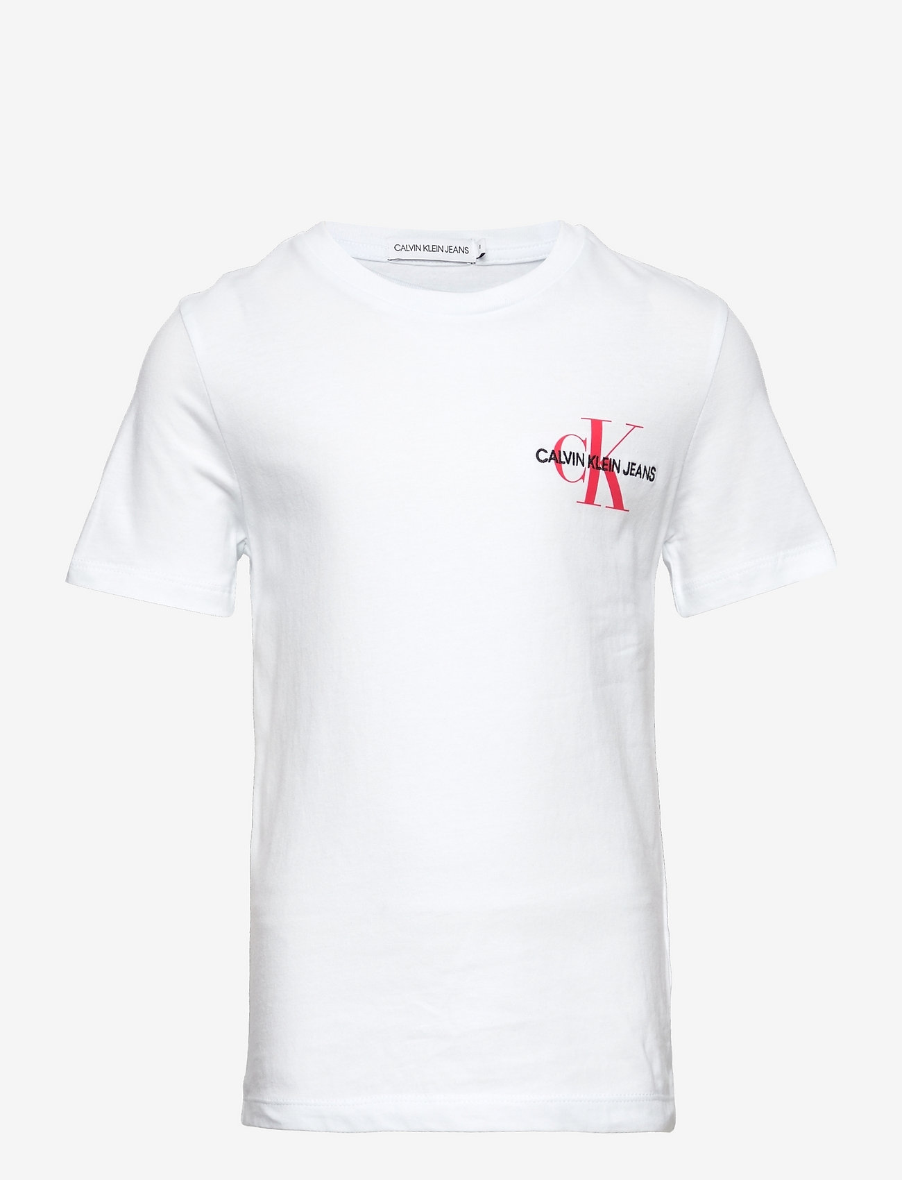 Calvin Klein - CHEST MONOGRAM TOP - white/ flaming chili - 0