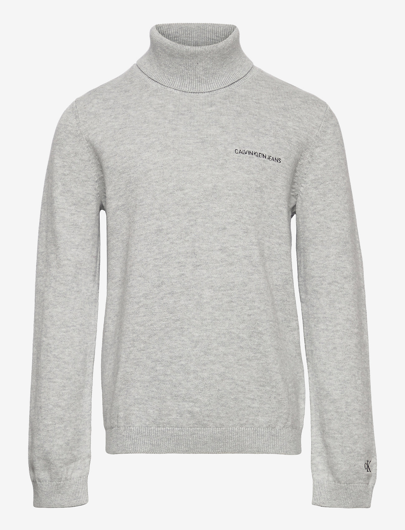 Calvin Klein - ROLL NECK SWEATER - light grey heather - 0