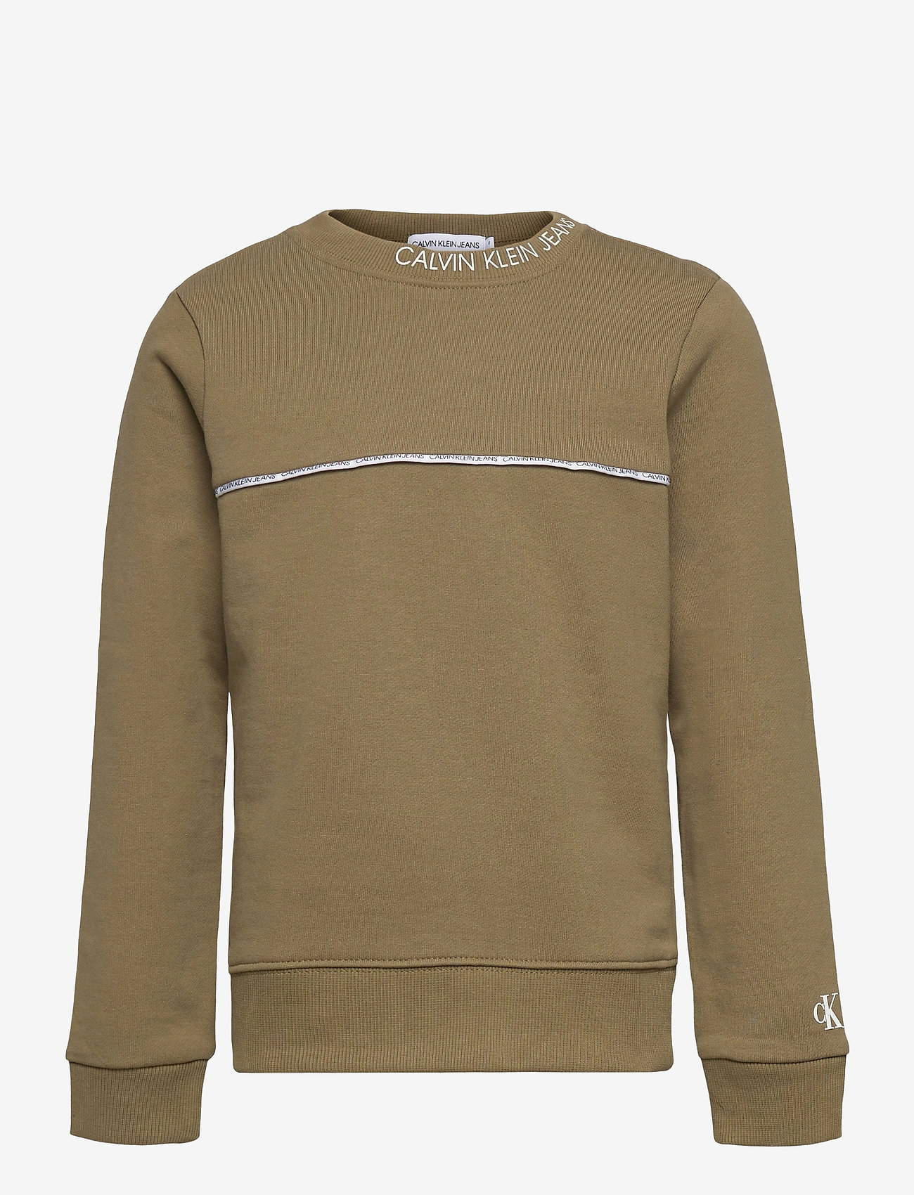Calvin Klein - LOGO PIPING SWEATSHIRT - olive khaki - 0