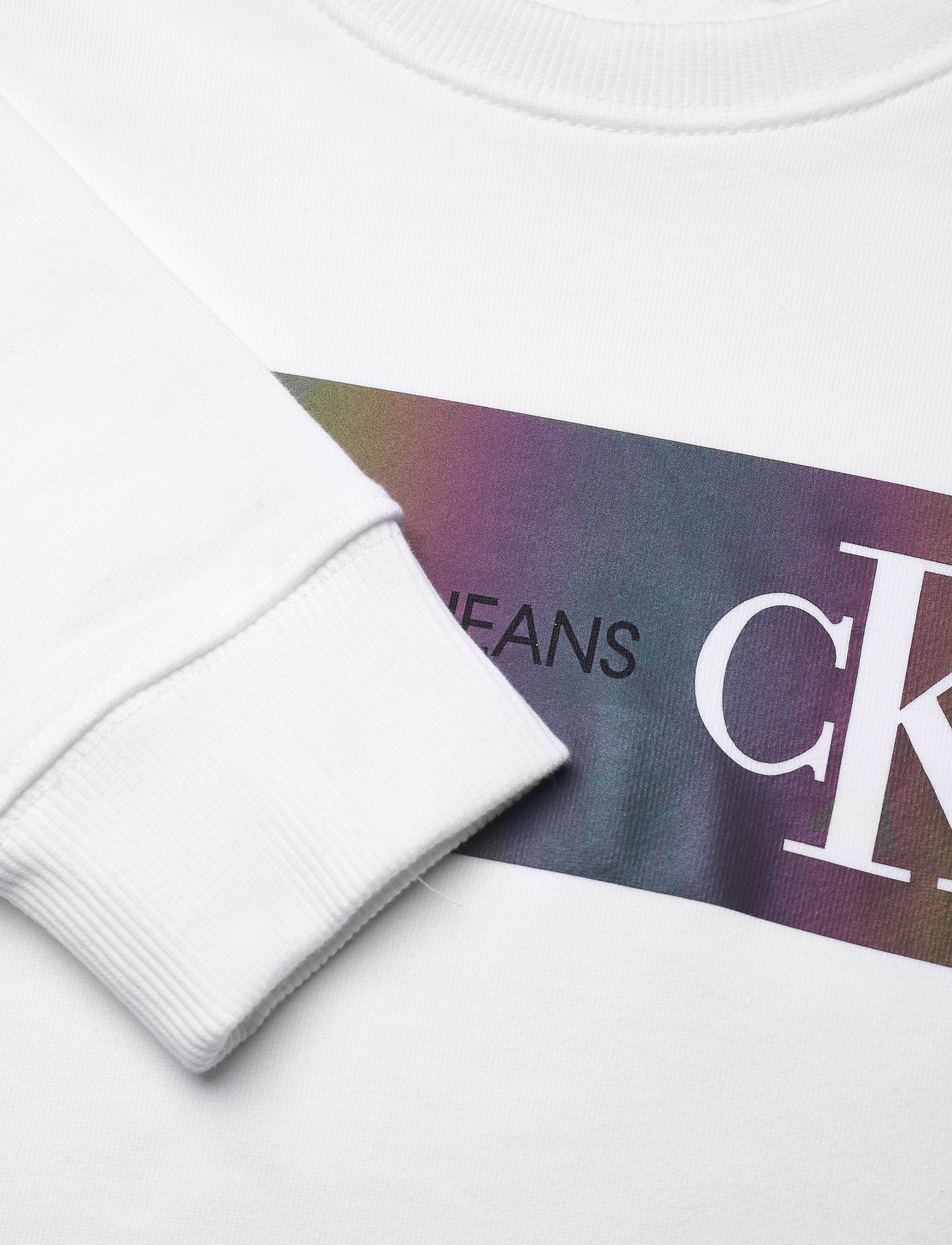 Calvin Klein - REFLECTIVE LOGO SWEATSHIRT - bright white - 2