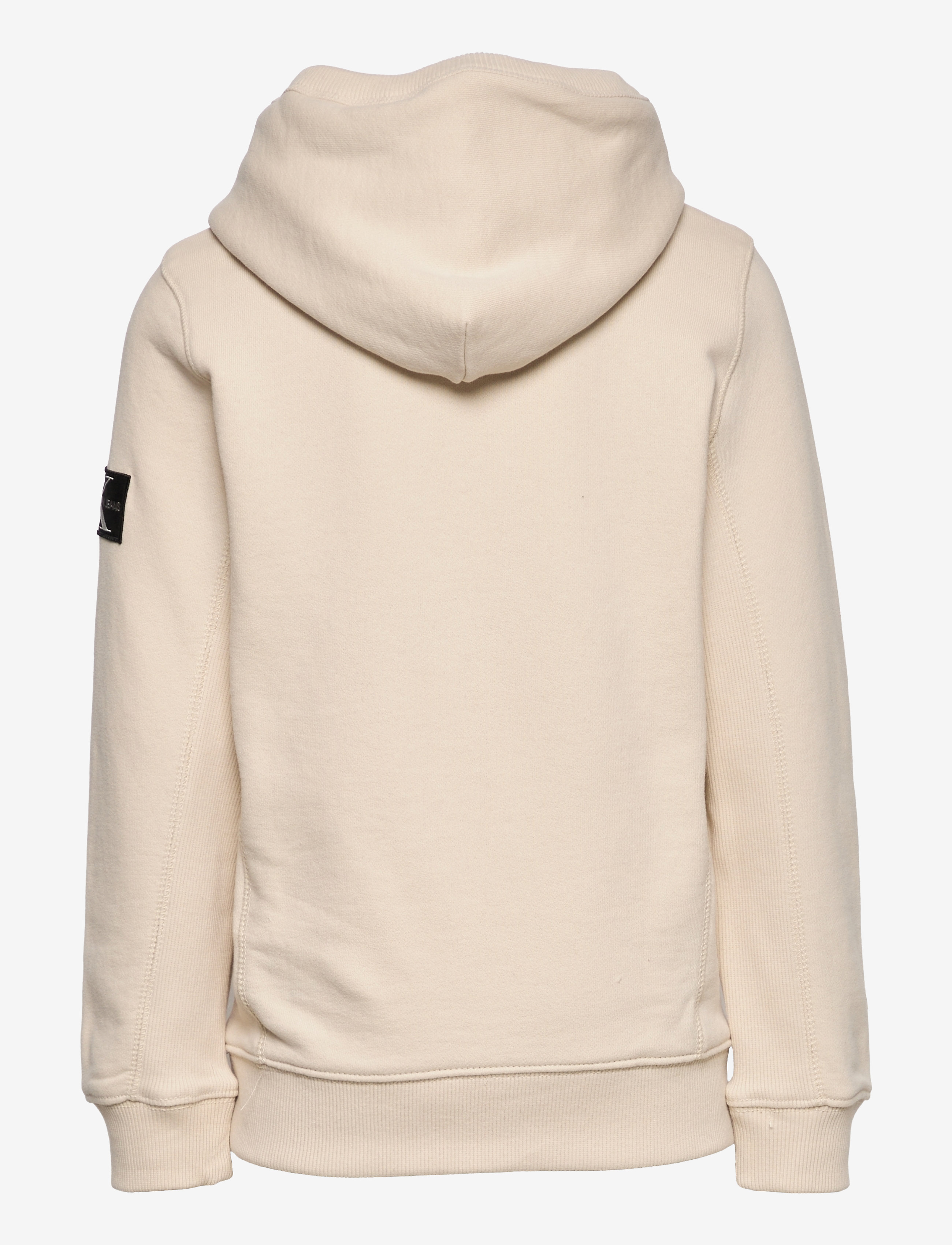 Calvin Klein - RIB BLOCKING BADGE HOODIE - muslin - 1