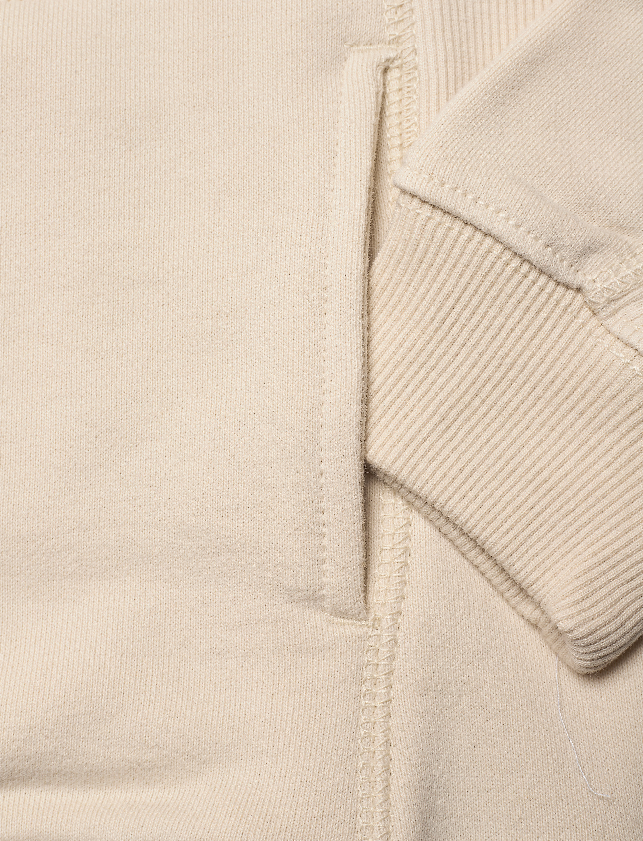 Calvin Klein - RIB BLOCKING BADGE HOODIE - muslin - 3