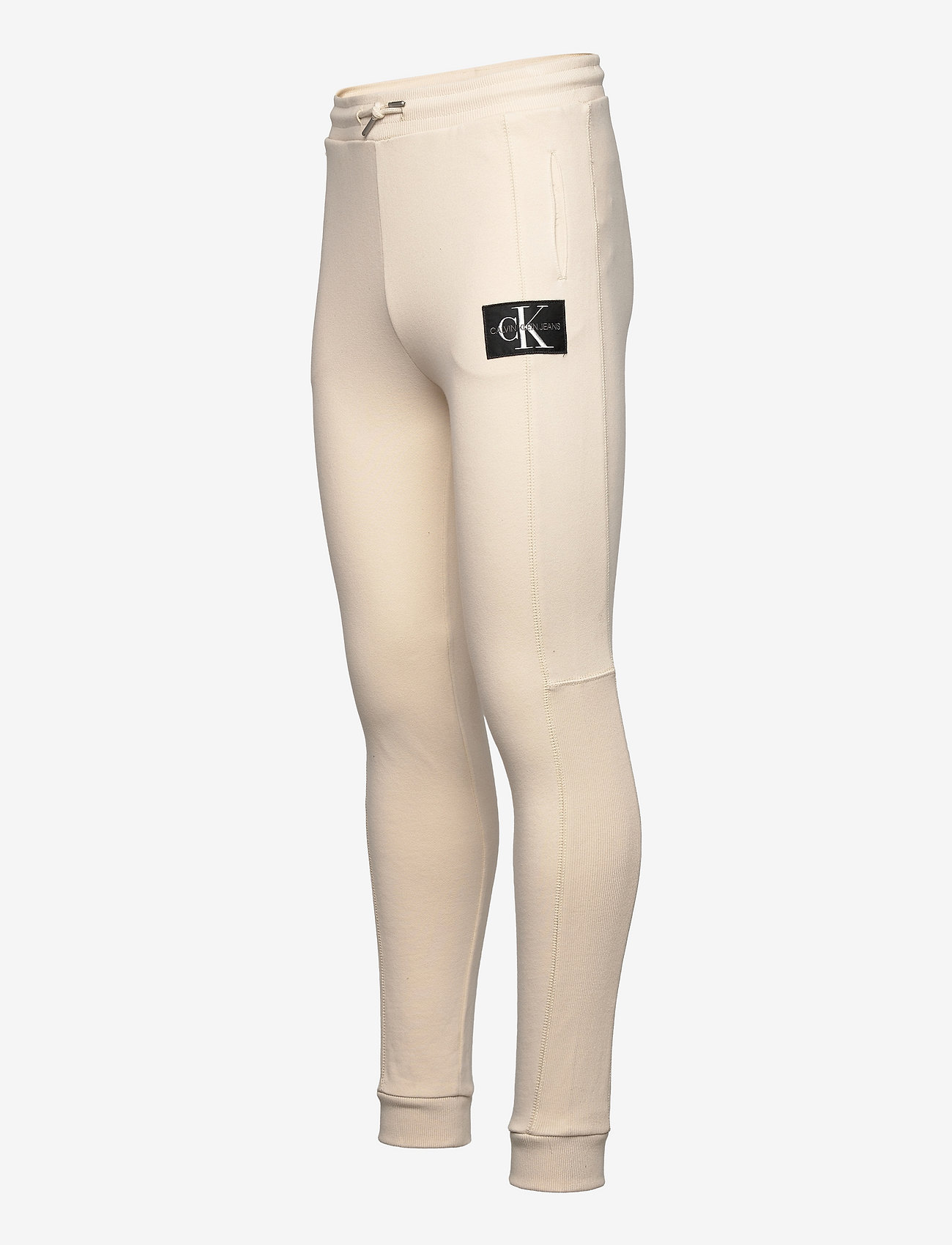 Calvin Klein - RIB BLOCKING BADGE SWEATPANTS - muslin - 2