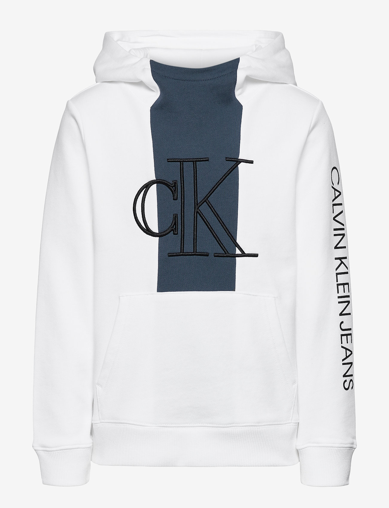 Calvin Klein - MONOGRAM BLOCK HOODIE - bright white - 0
