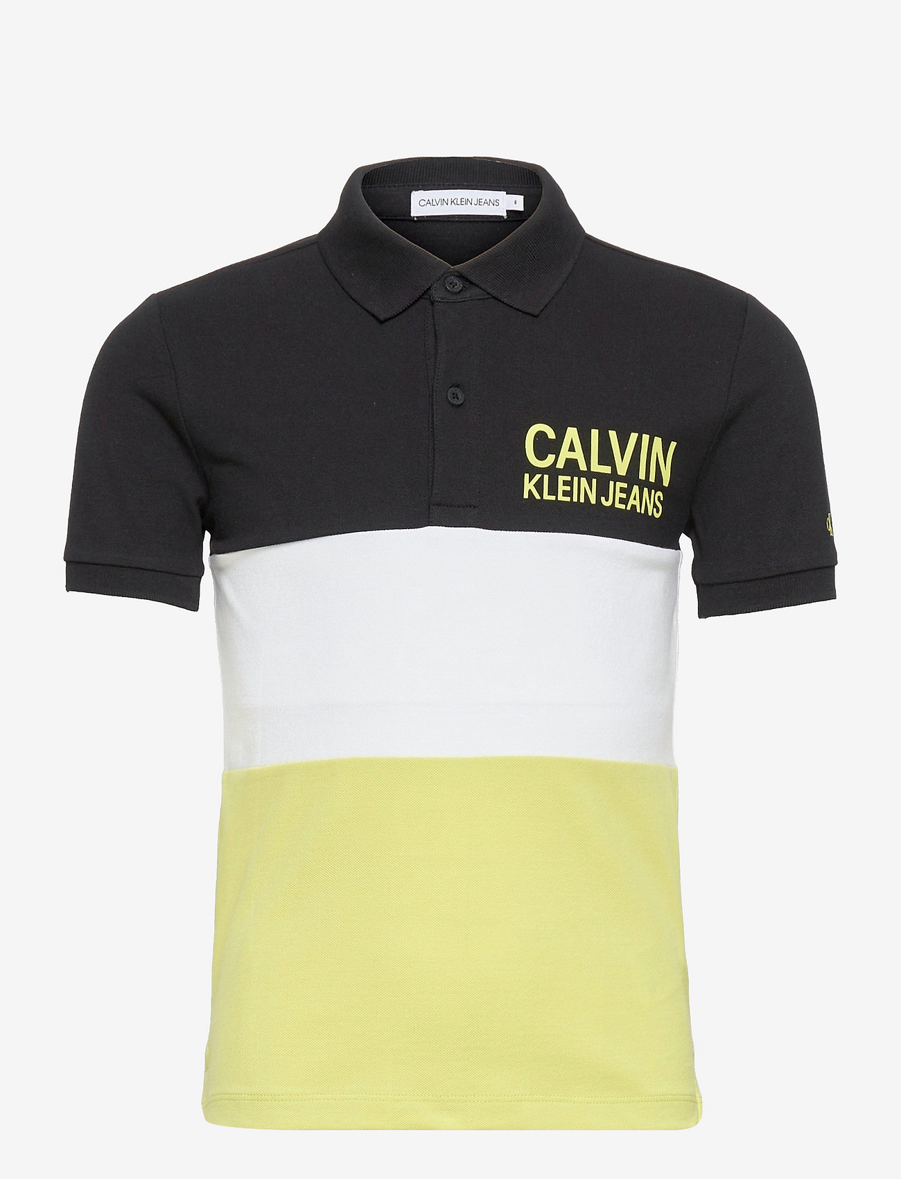 Calvin Klein - COLOUR BLOCK LOGO POLO - ck black - 0