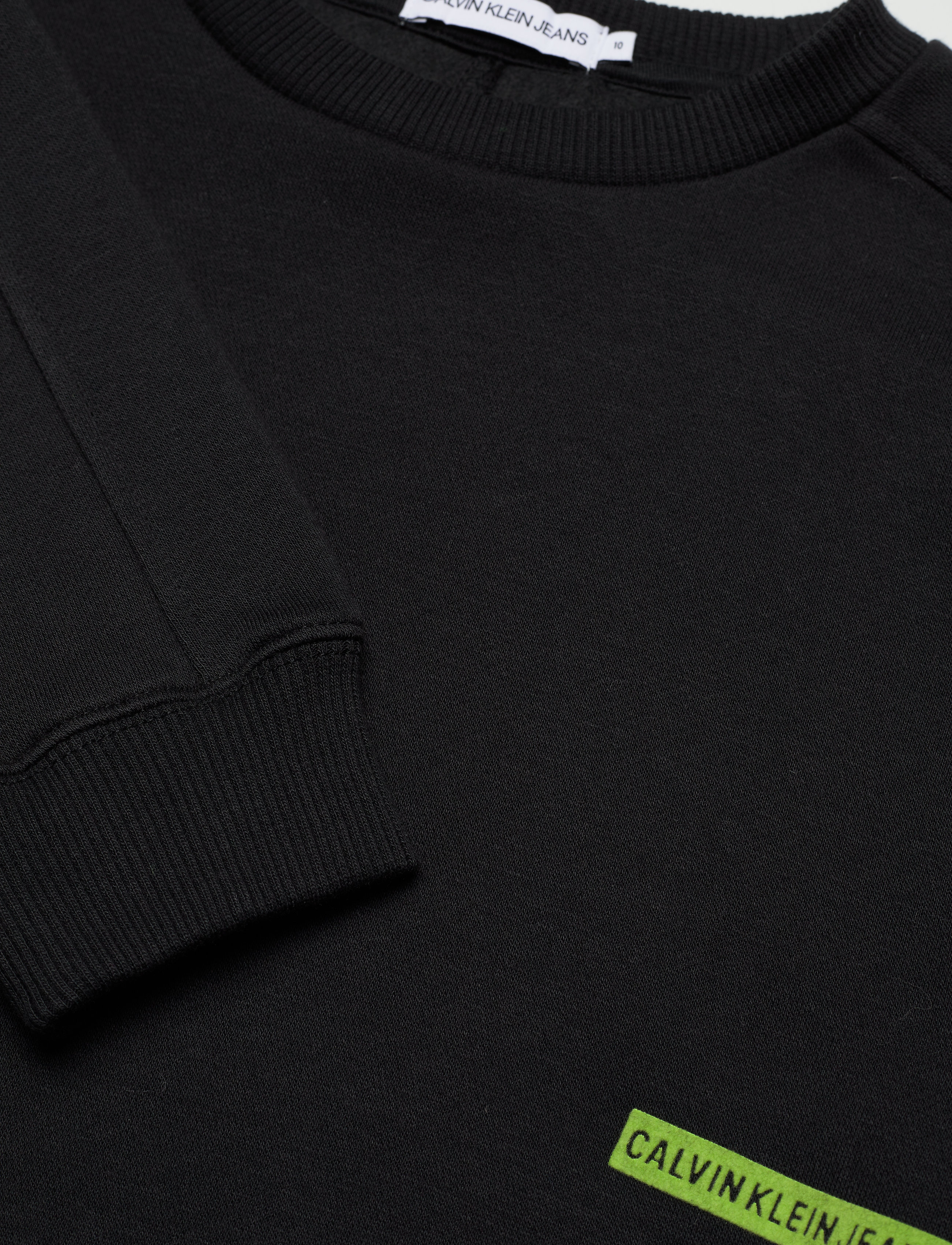 Calvin Klein - MICRO FLOCK LOGO RLXD SWEATSHIRT - ck black - 2