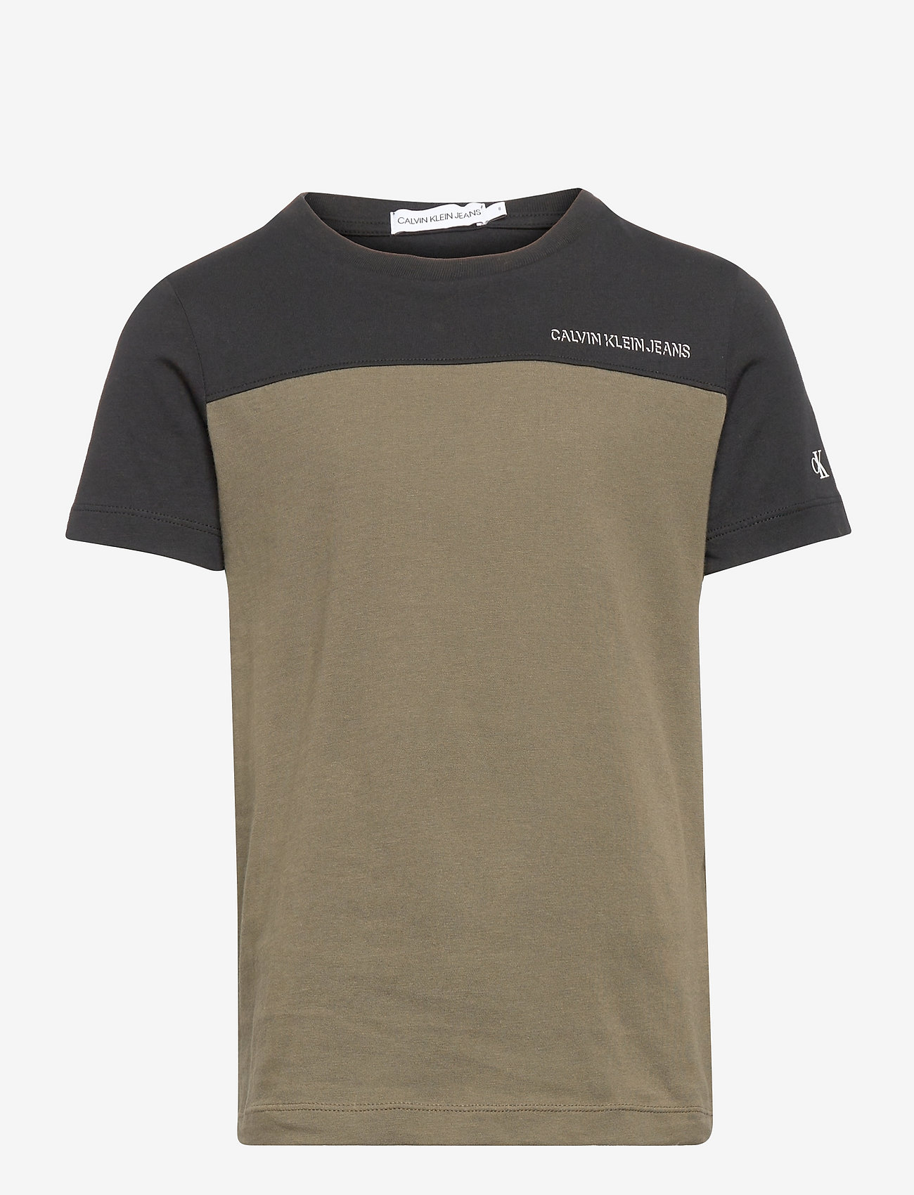 Calvin Klein - CLR BLOCK FITTED T-SHIRT - grape leaf - 0