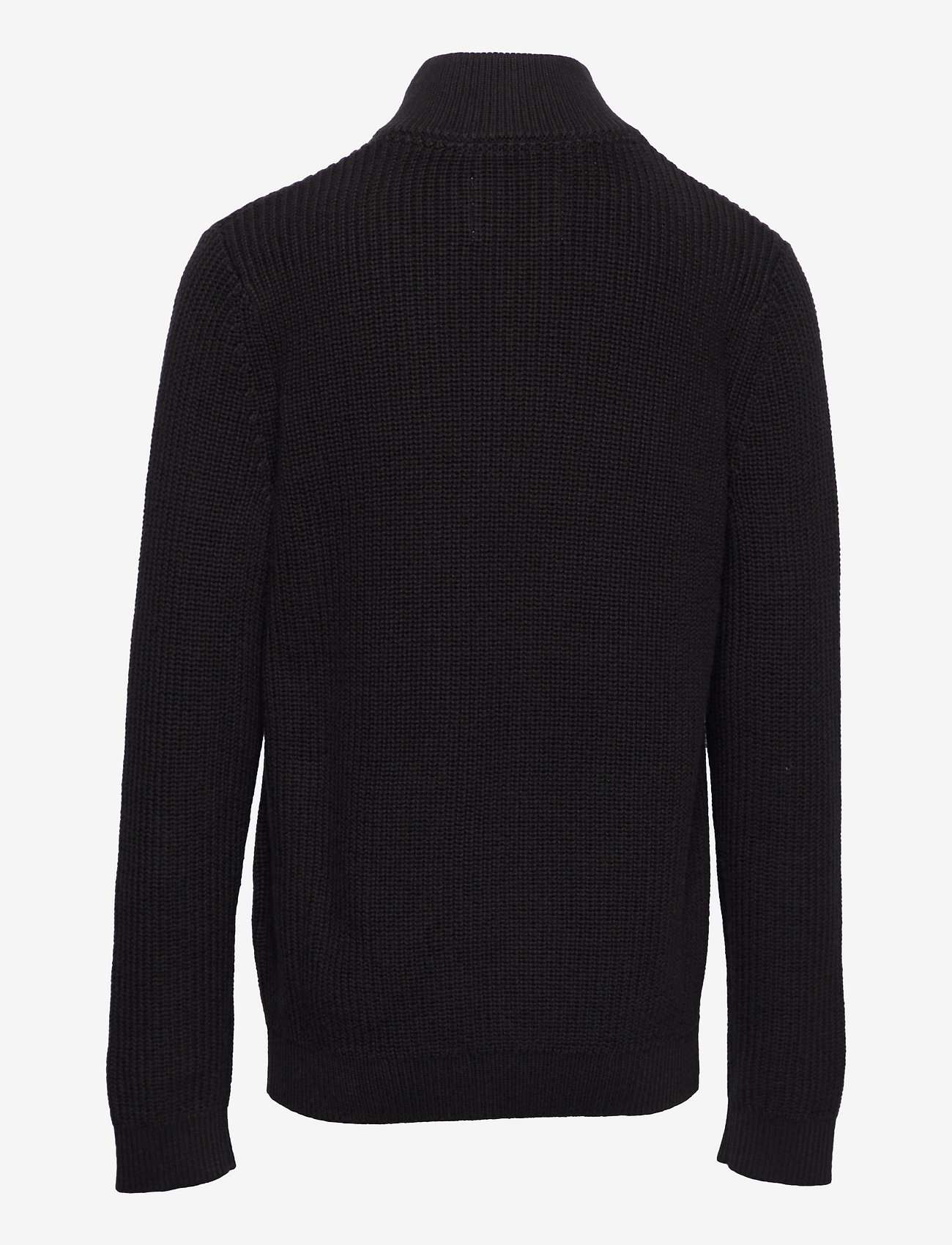 Calvin Klein - ZIP UP BADGE SWEATER - ck black - 1