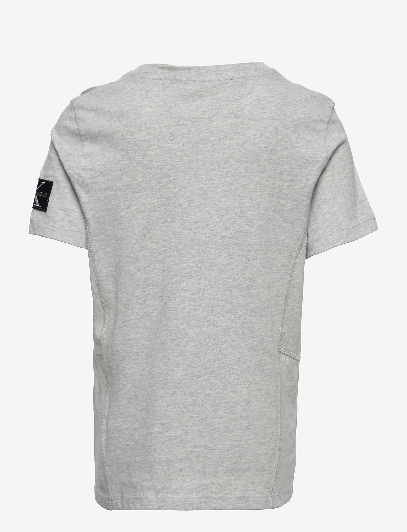 Calvin Klein - RIB BLOCKING BADGE FITTED TOP - light grey heather - 1