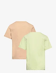 Calvin Klein - 2-PACK MONOGRAM TOP - marškinėliai trumpomis rankovėmis - exotic mint / warm sand - 2