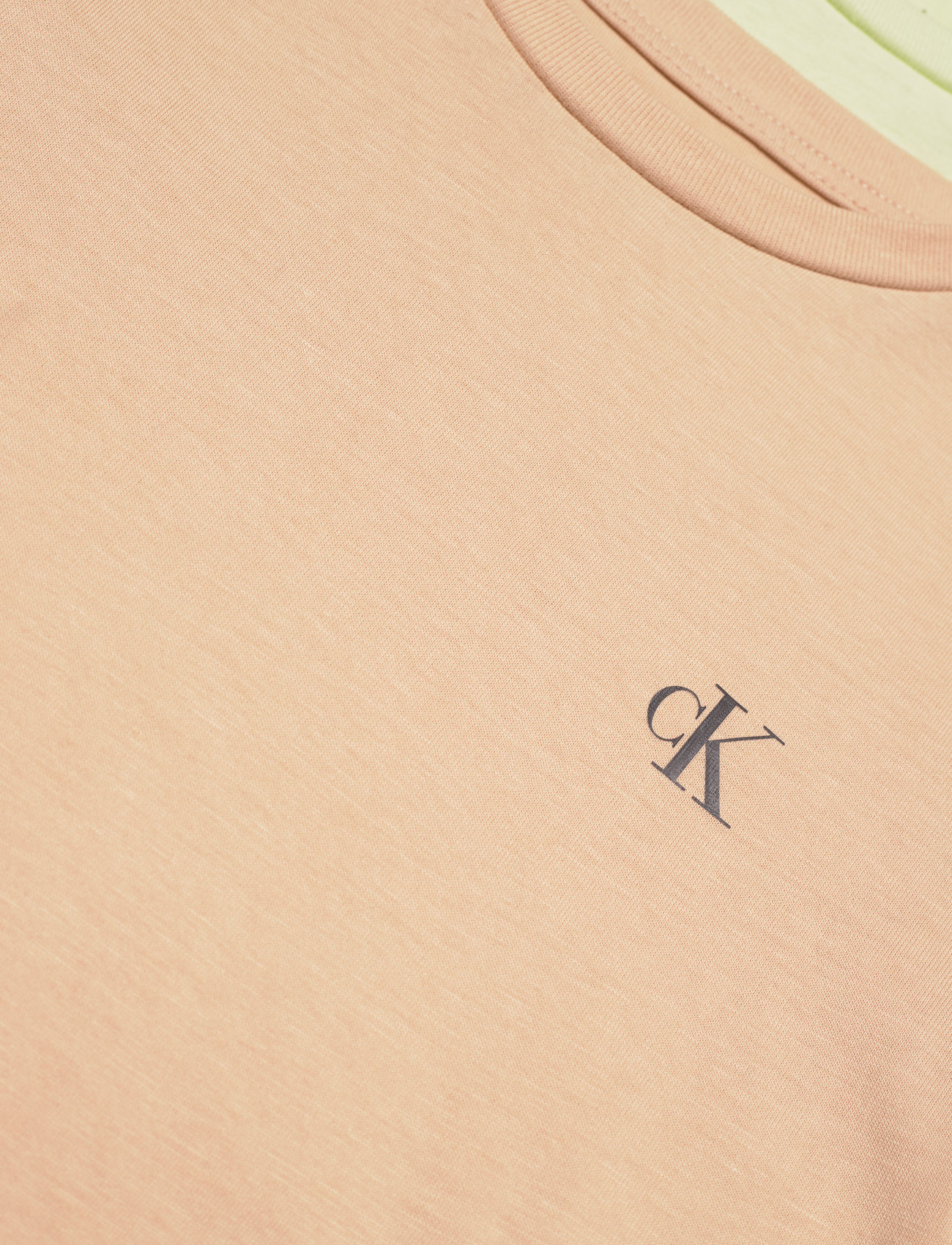 Calvin Klein - 2-PACK MONOGRAM TOP - marškinėliai trumpomis rankovėmis - exotic mint / warm sand - 1