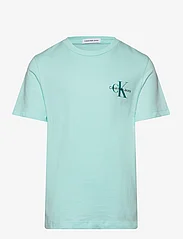 Calvin Klein - CHEST MONOGRAM TOP - short-sleeved - blue tint - 0