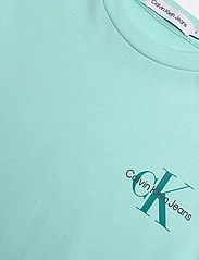 Calvin Klein - CHEST MONOGRAM TOP - lühikeste varrukatega - blue tint - 2