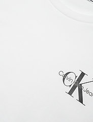 Calvin Klein - CHEST MONOGRAM TOP - lyhythihaiset - bright white - 2
