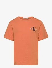 Calvin Klein - CHEST MONOGRAM TOP - short-sleeved - burnt clay - 0