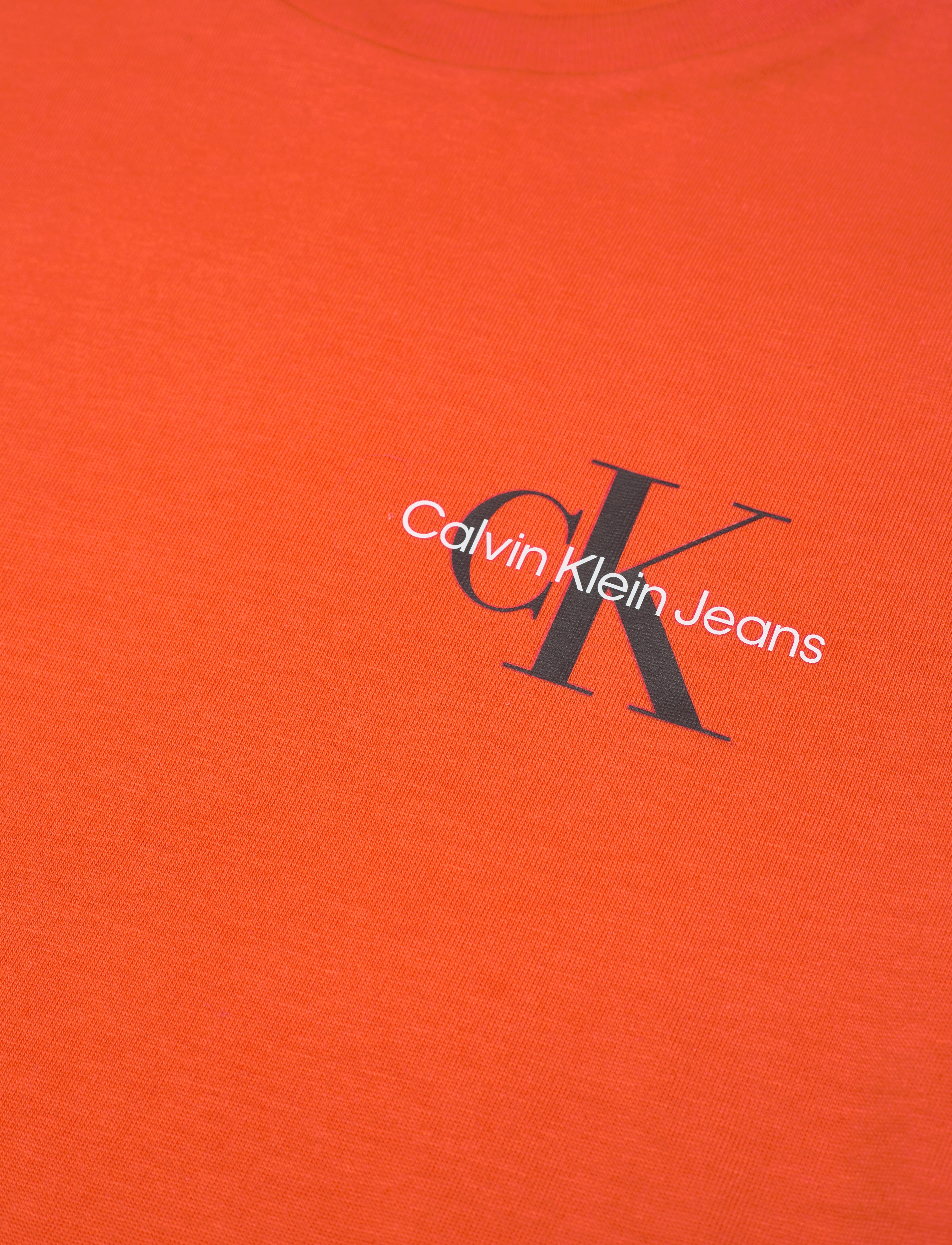 Calvin Klein - CHEST MONOGRAM TOP - coral orange - 3