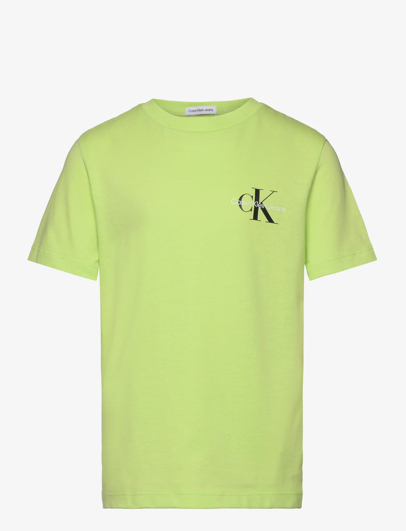 Calvin Klein - CHEST MONOGRAM TOP - kortærmede t-shirts - sharp green - 0