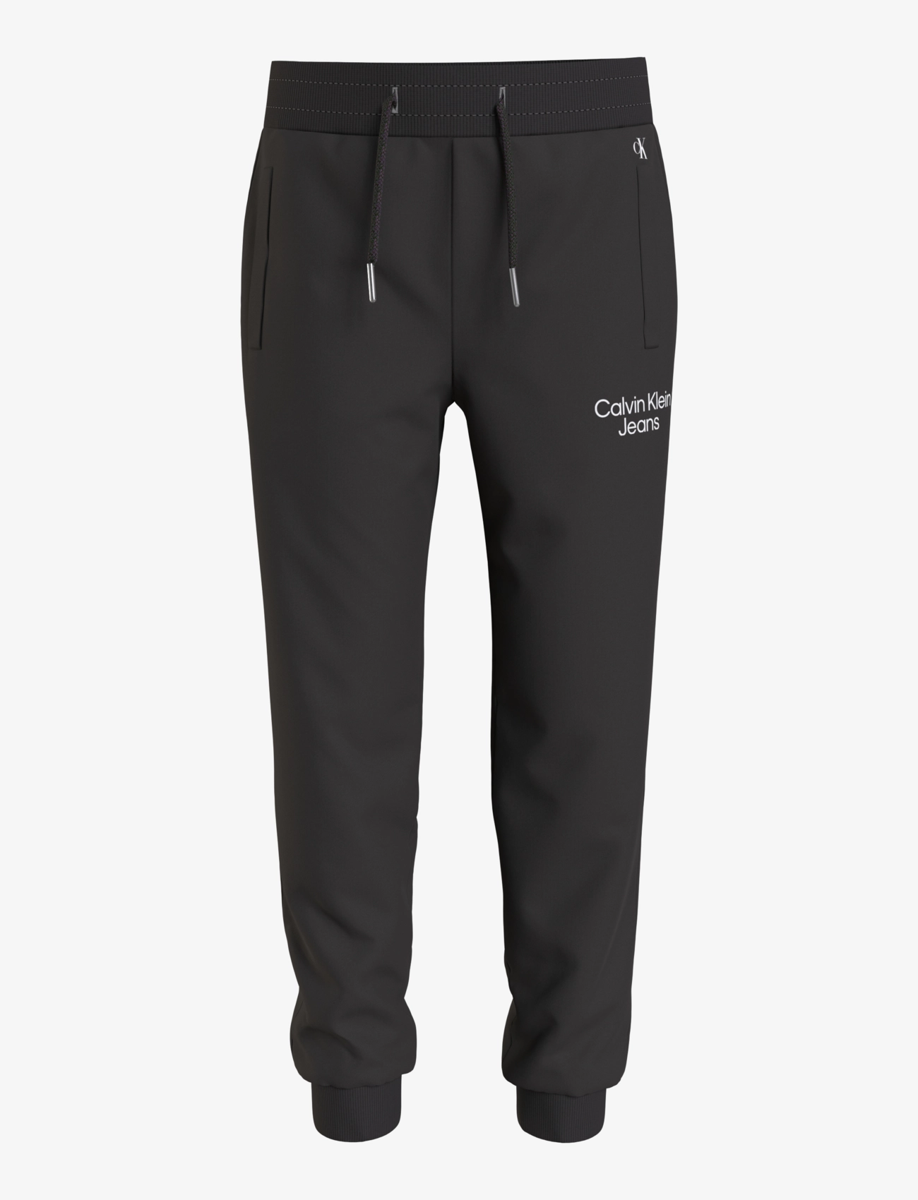 CKJ STACK LOGO SWEATPANTS - CK BLACK