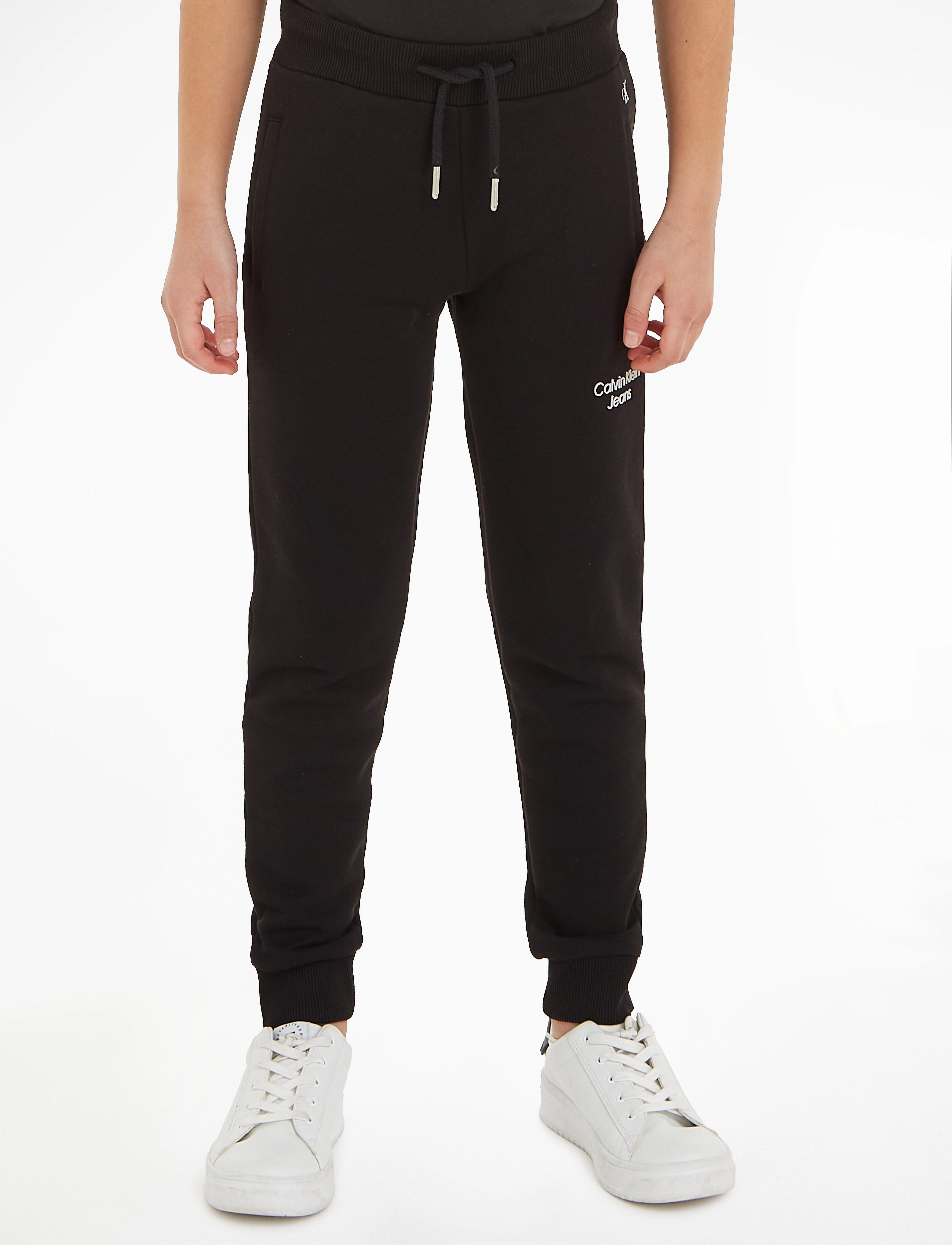 Calvin Klein - CKJ STACK LOGO SWEATPANTS - ck black - 2