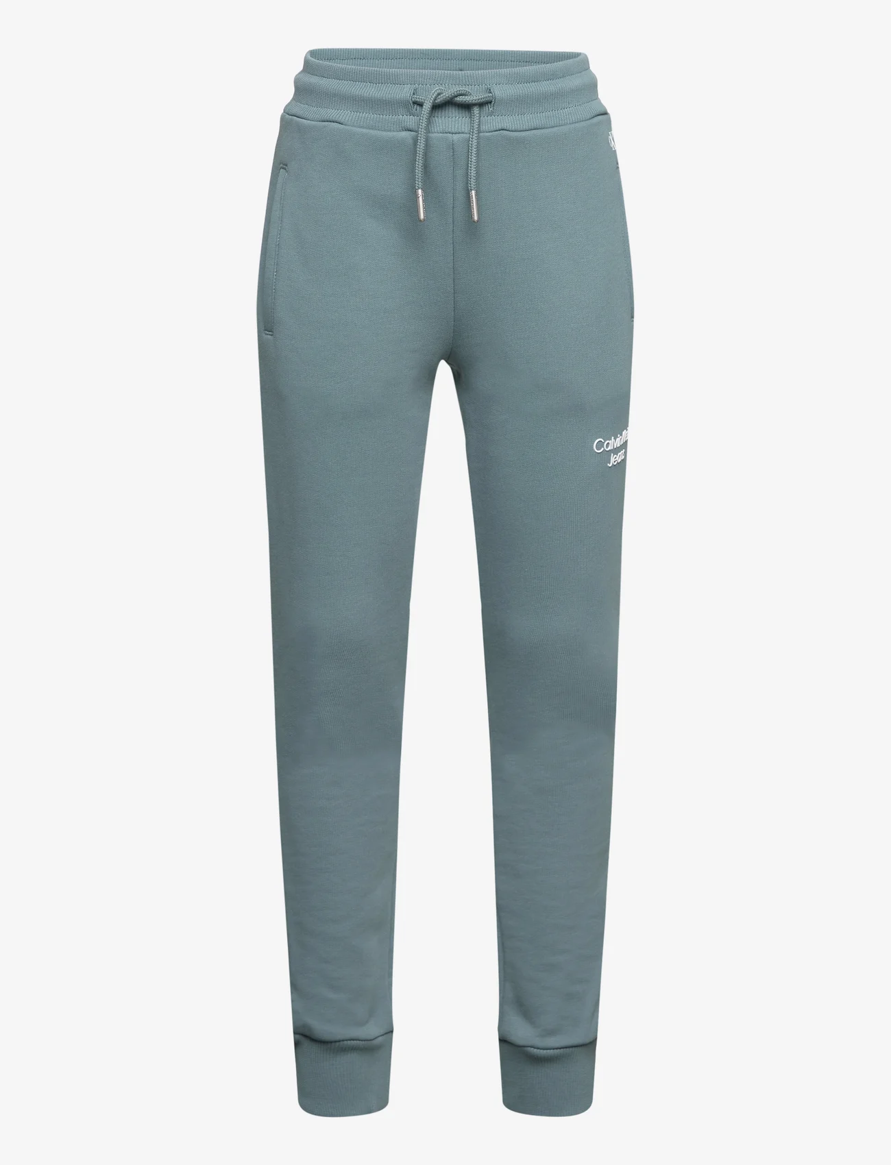 Calvin Klein - CKJ STACK LOGO SWEATPANTS - spodnie dresowe - goblin blue - 0