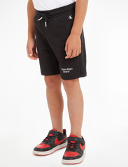 Calvin Klein - CKJ STACK LOGO JOGGER SHORTS - treniņtērpa šorti - ck black - 1
