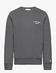Calvin Klein - CKJ STACK LOGO SWEATSHIRT - džemperiai - dark grey - 0