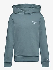 Calvin Klein - CKJ STACK LOGO HOODIE - hoodies - goblin blue - 0
