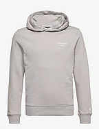 CKJ STACK LOGO HOODIE - PORPOISE