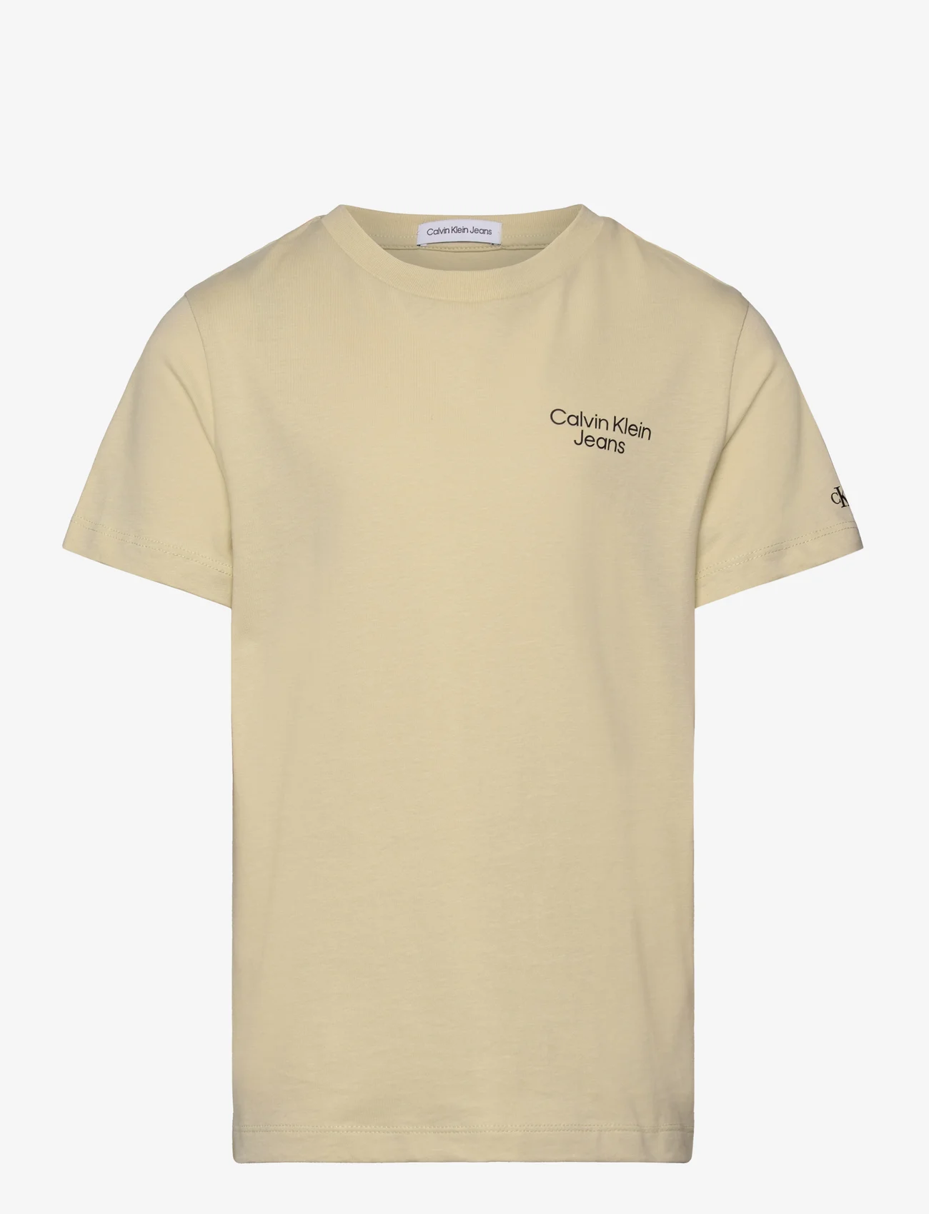 Calvin Klein - CKJ STACK LOGO T-SHIRT - kortærmede t-shirts - green haze - 0