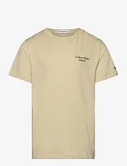 Calvin Klein - CKJ STACK LOGO T-SHIRT - marškinėliai trumpomis rankovėmis - green haze - 0