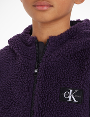 Calvin Klein - SHERPA COLOR BLOCK JACKET - fleecejacka - purple velvet - 4
